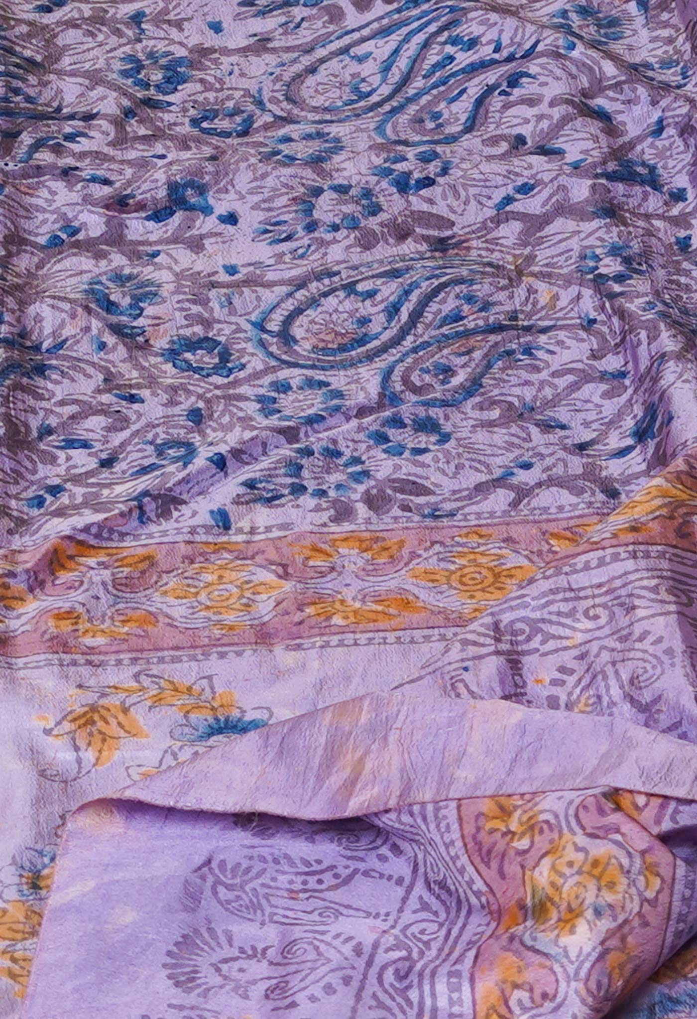 Multi Pure Hand Block Kalamkari Soft Silk Dupatta–UDS5255