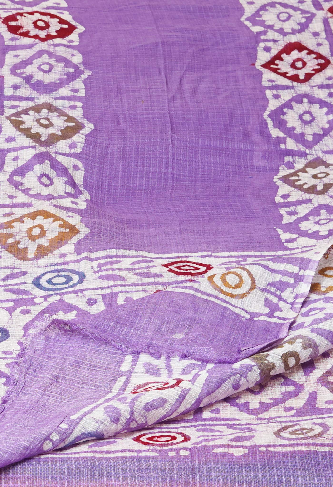 Violet Pure Batik Kota Cotton Dupatta – UDS5346