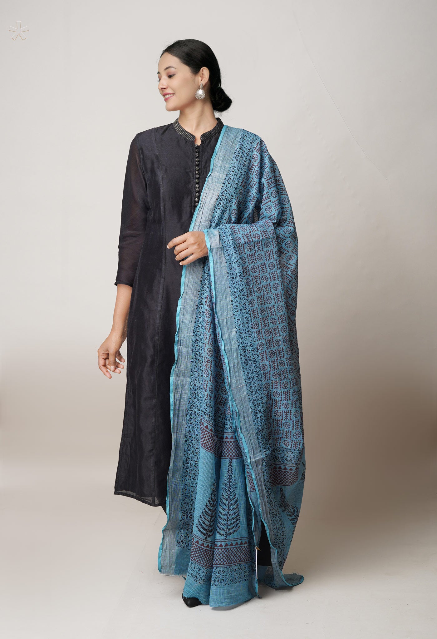 Blue Bagh Printed kota Dupatta–UDS5357