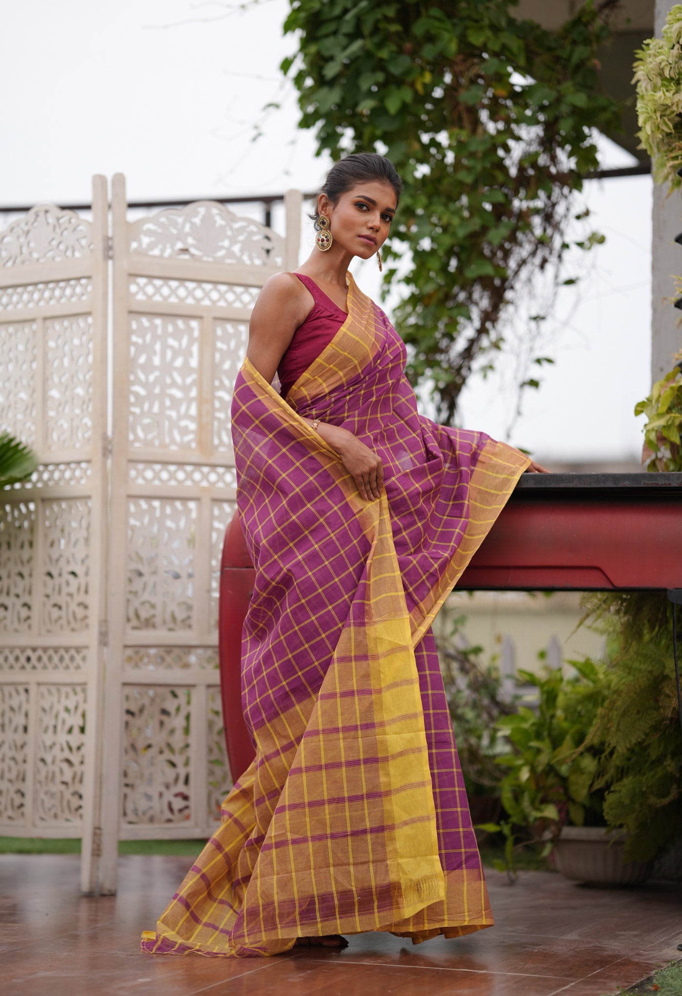 Mangalgiri Weaving Pattern Silk Cotton Saree | RJT102