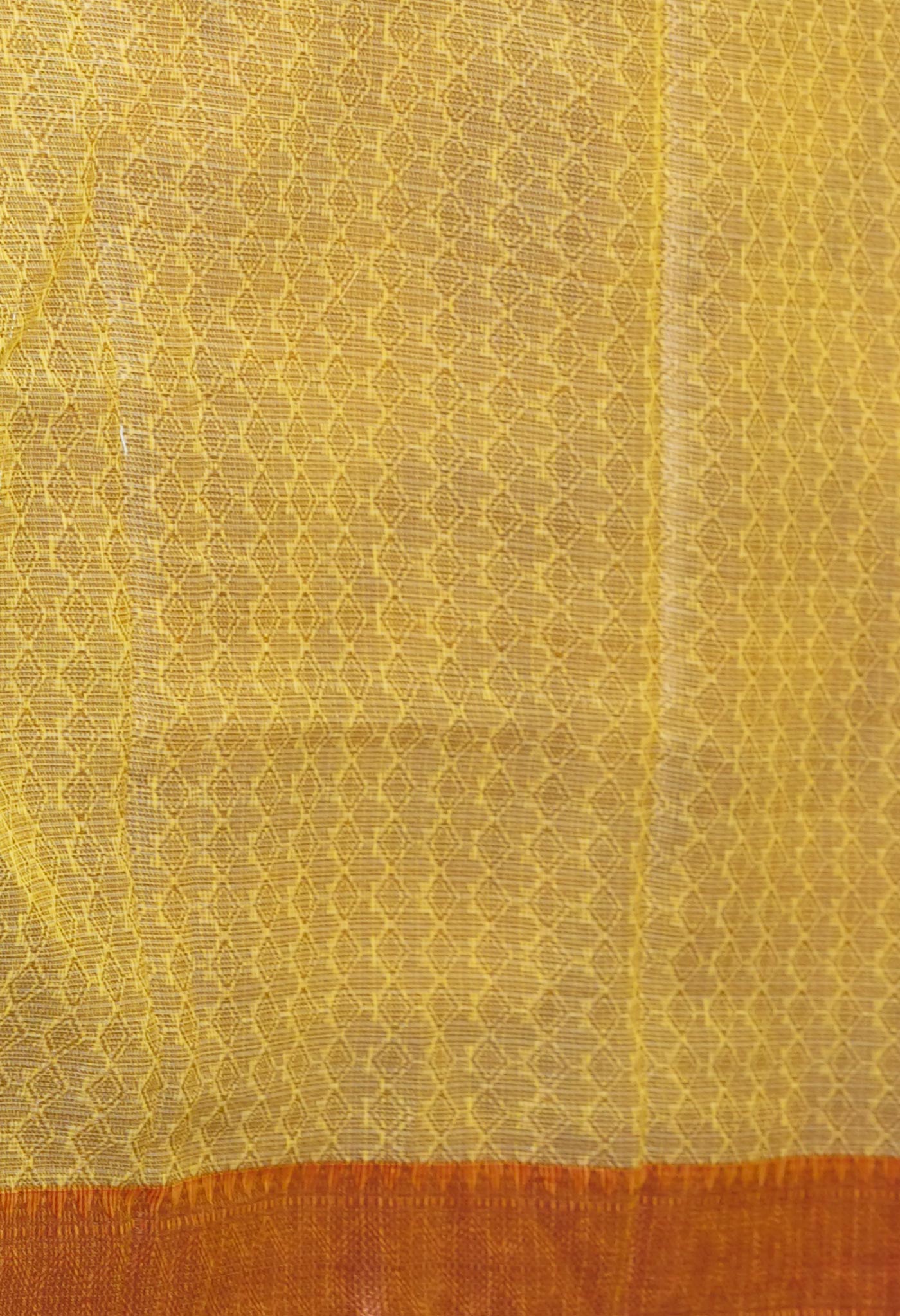 Yellow Pure  Banarasi Kota Cotton Saree-UNM73047