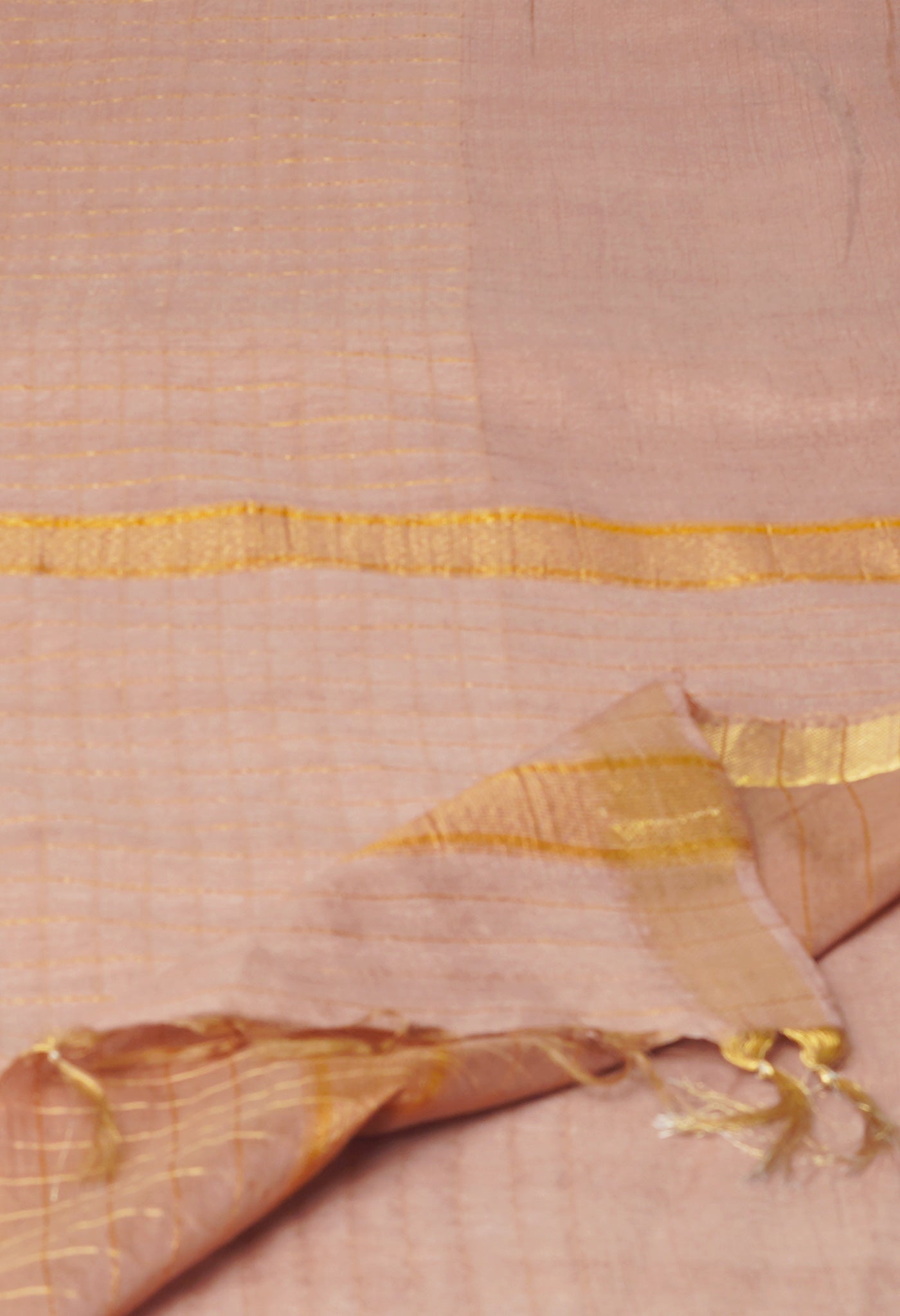 Cream Mangalagiri Checks Sico Saree