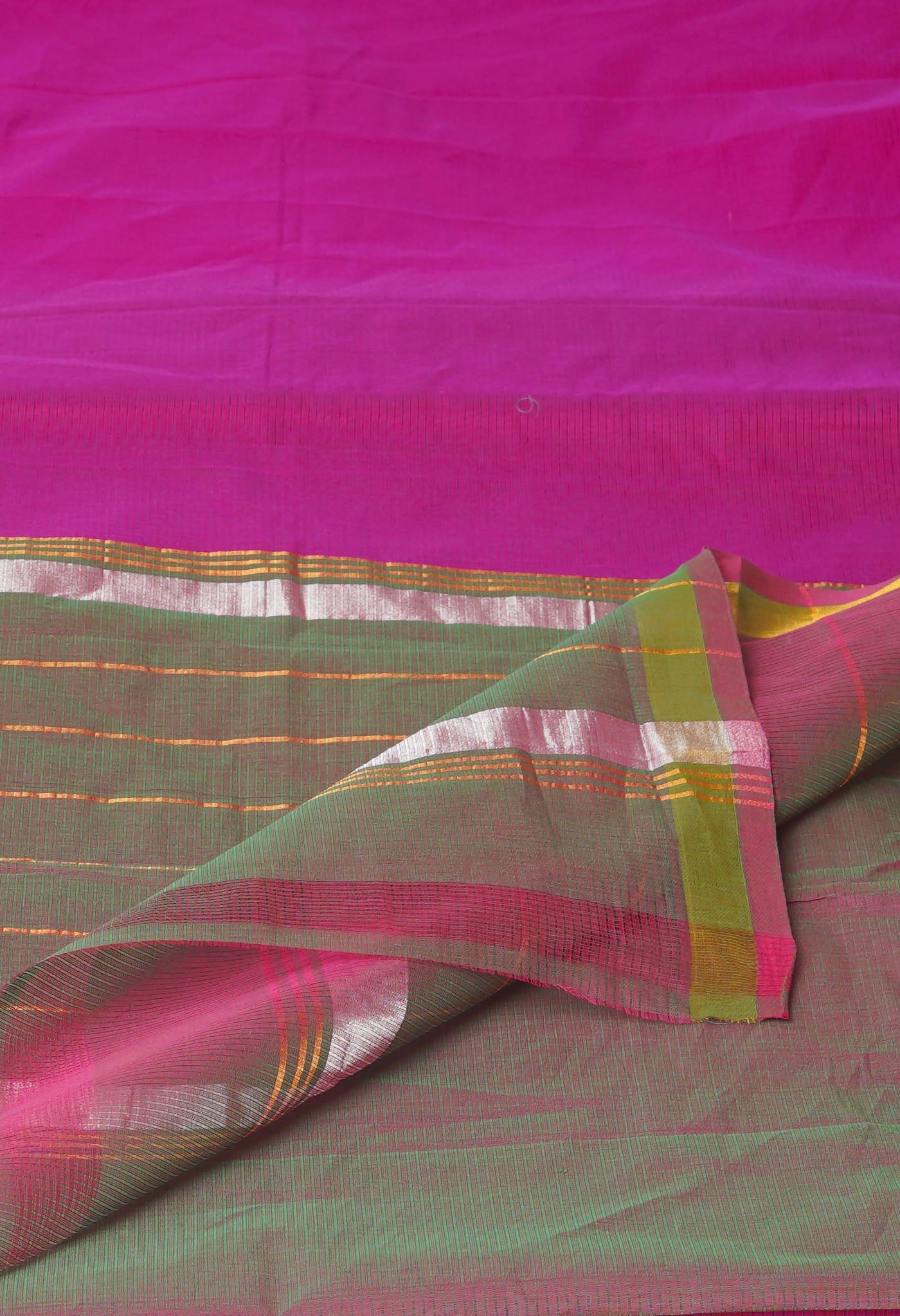 Pink Pure Handloom Mangalgiri Cotton Saree-UNM74451