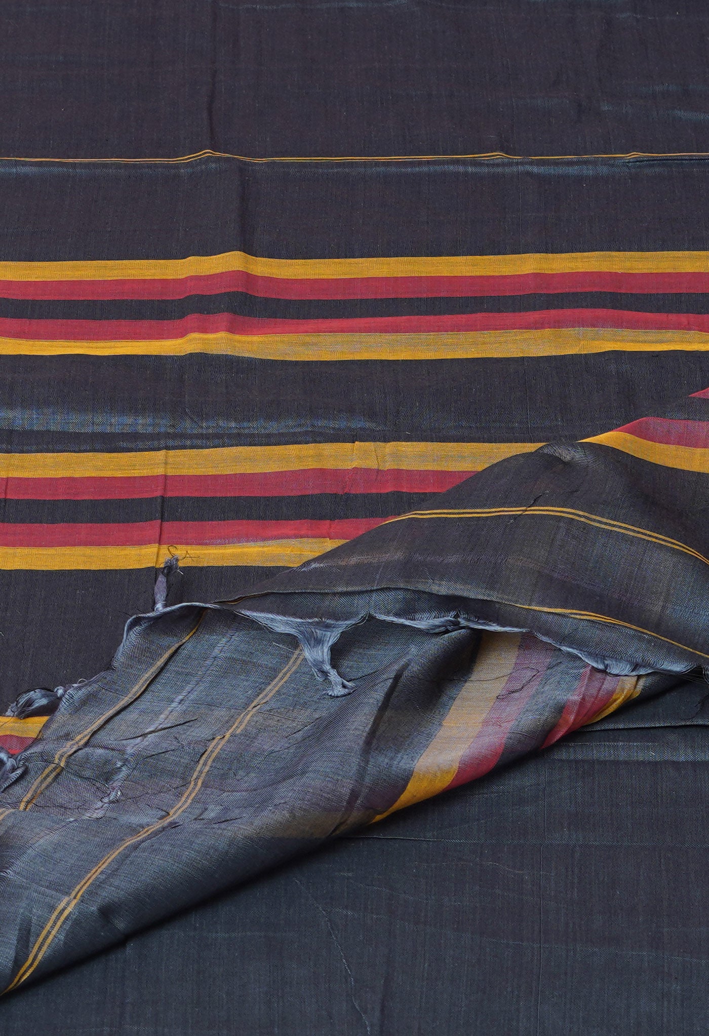 Grey Pure Handloom Narayani Cotton Saree