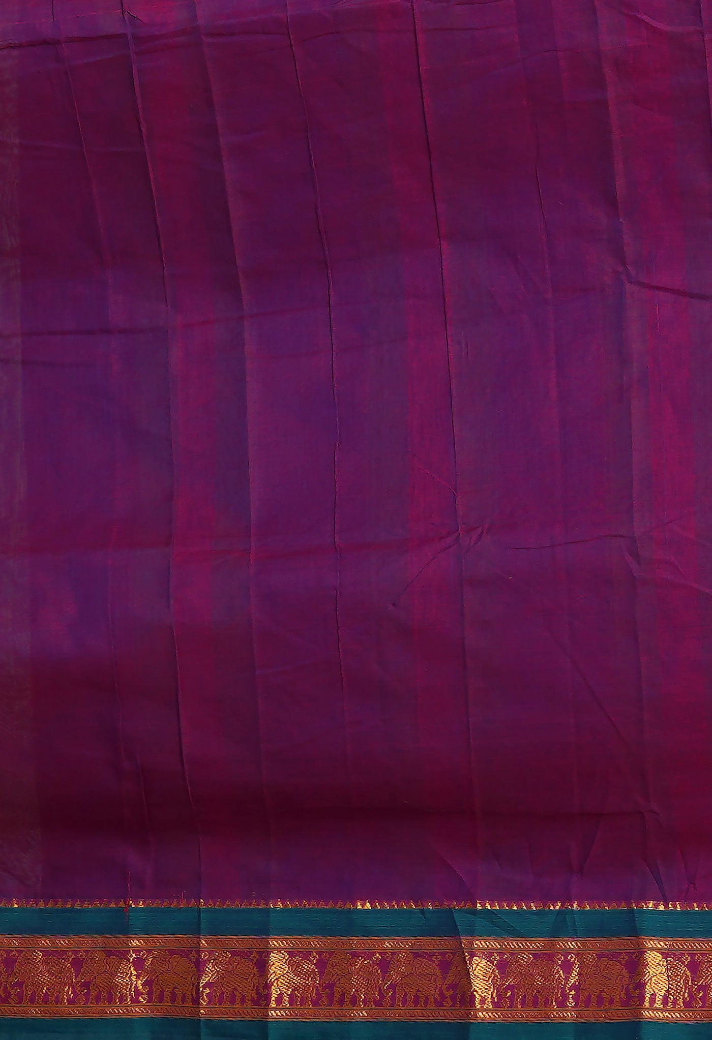 Purple Pure Handloom Narayani Cotton Saree