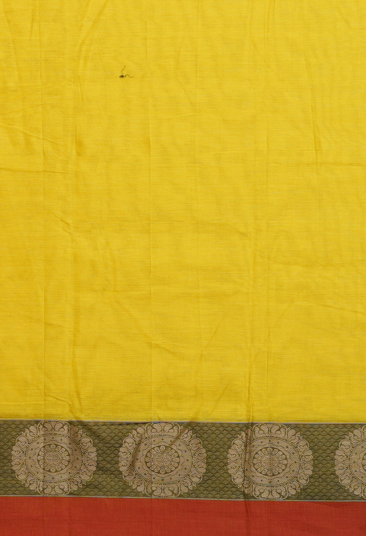 Lemon Yellow Pure Handloom Narayani Cotton Saree-UNM78882