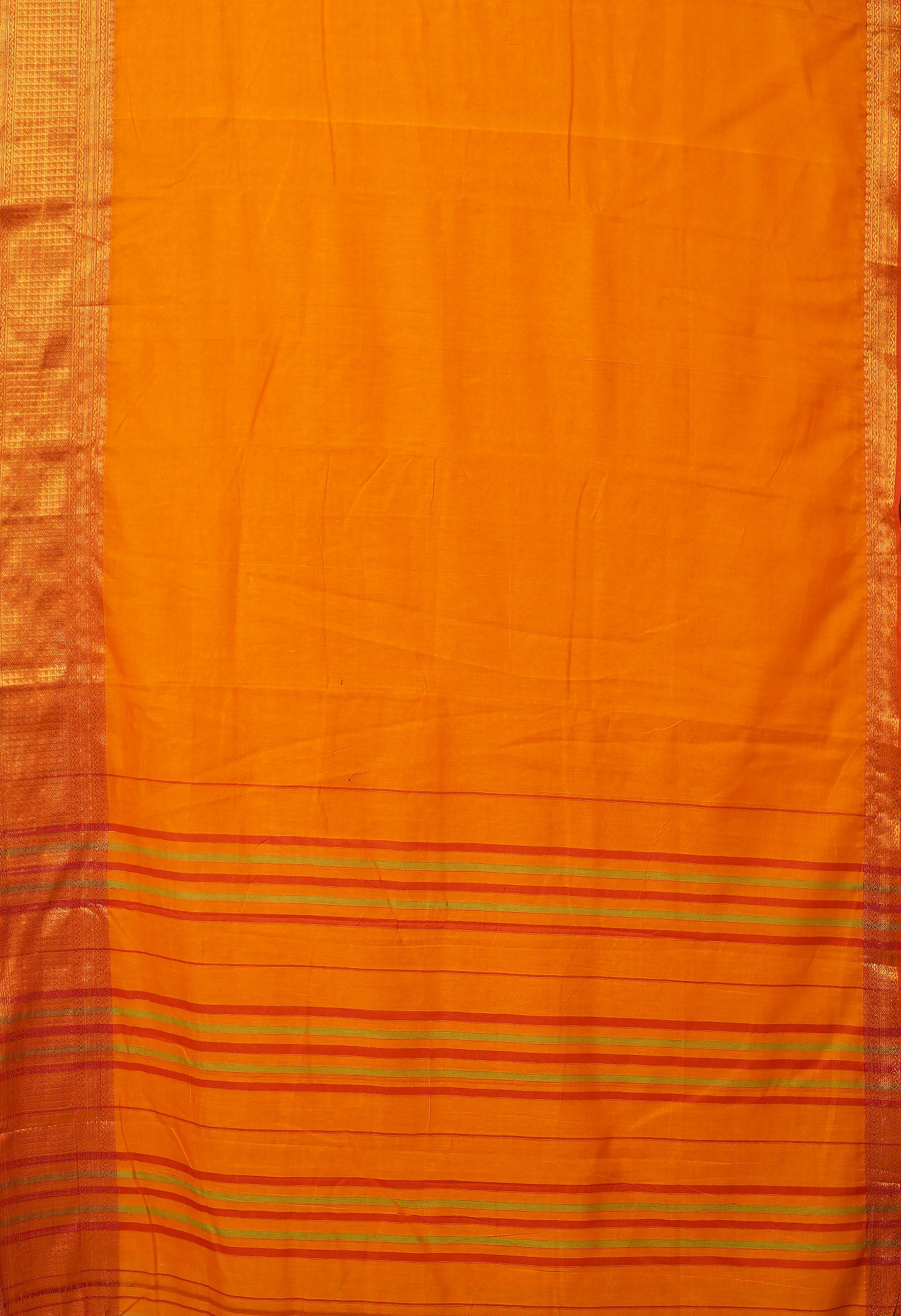 Yellow Pure Handloom Narayani Cotton Saree