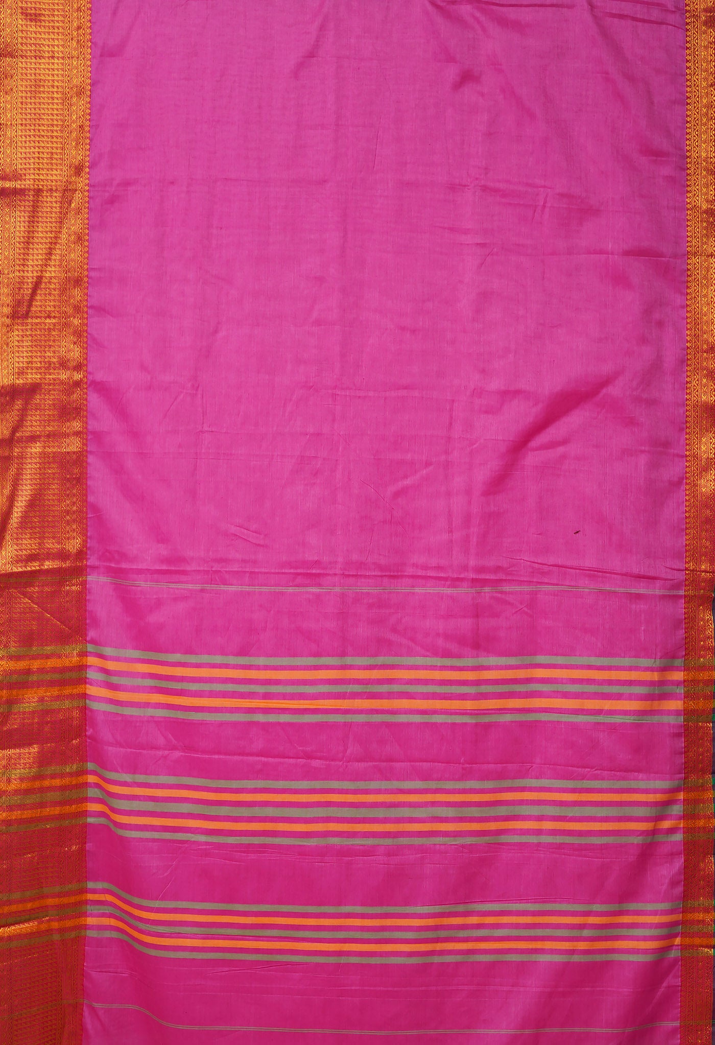 Pink Pure Handloom Narayani Cotton Saree