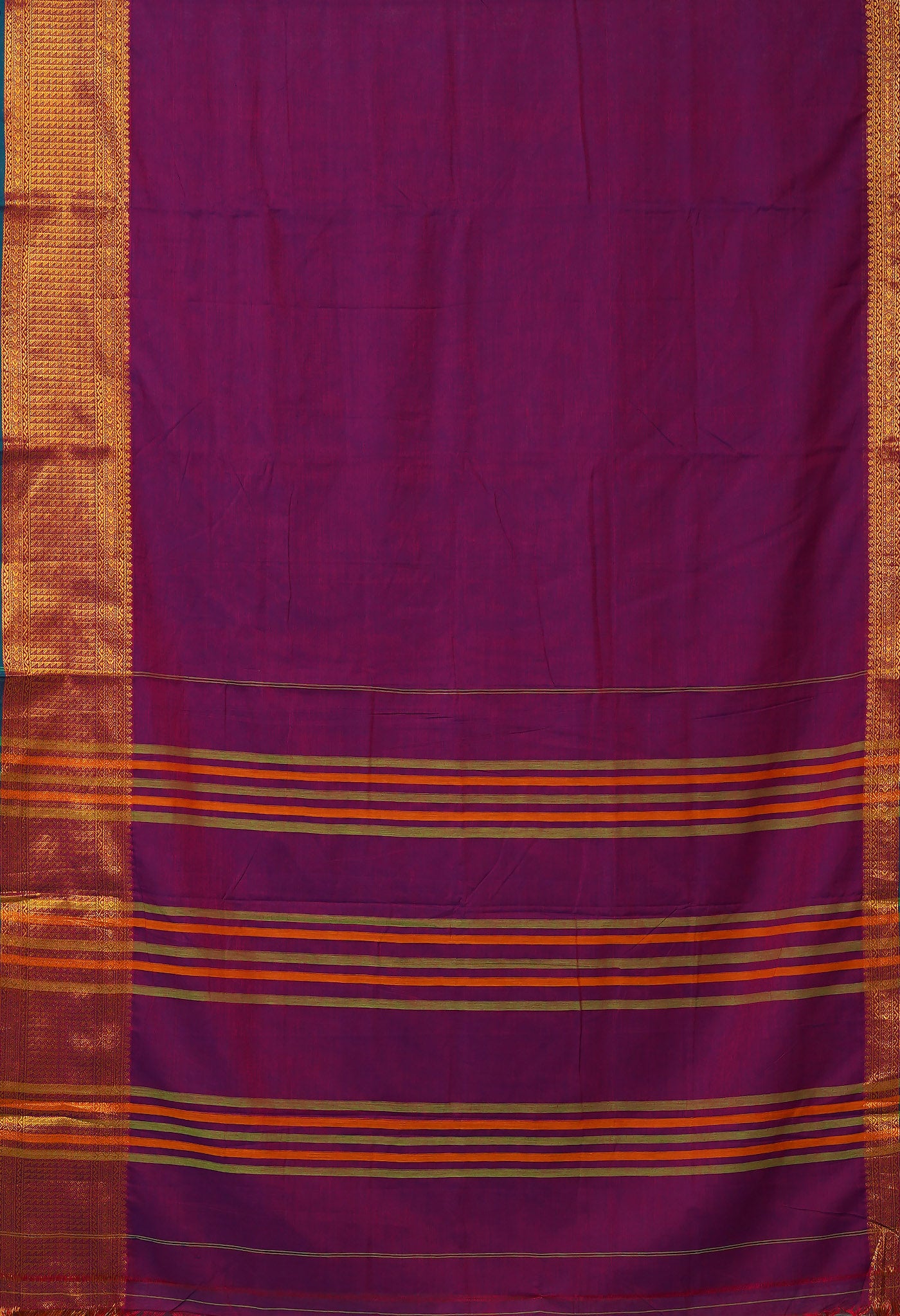 Purple Pure Handloom Narayani Cotton Saree-UNM78872