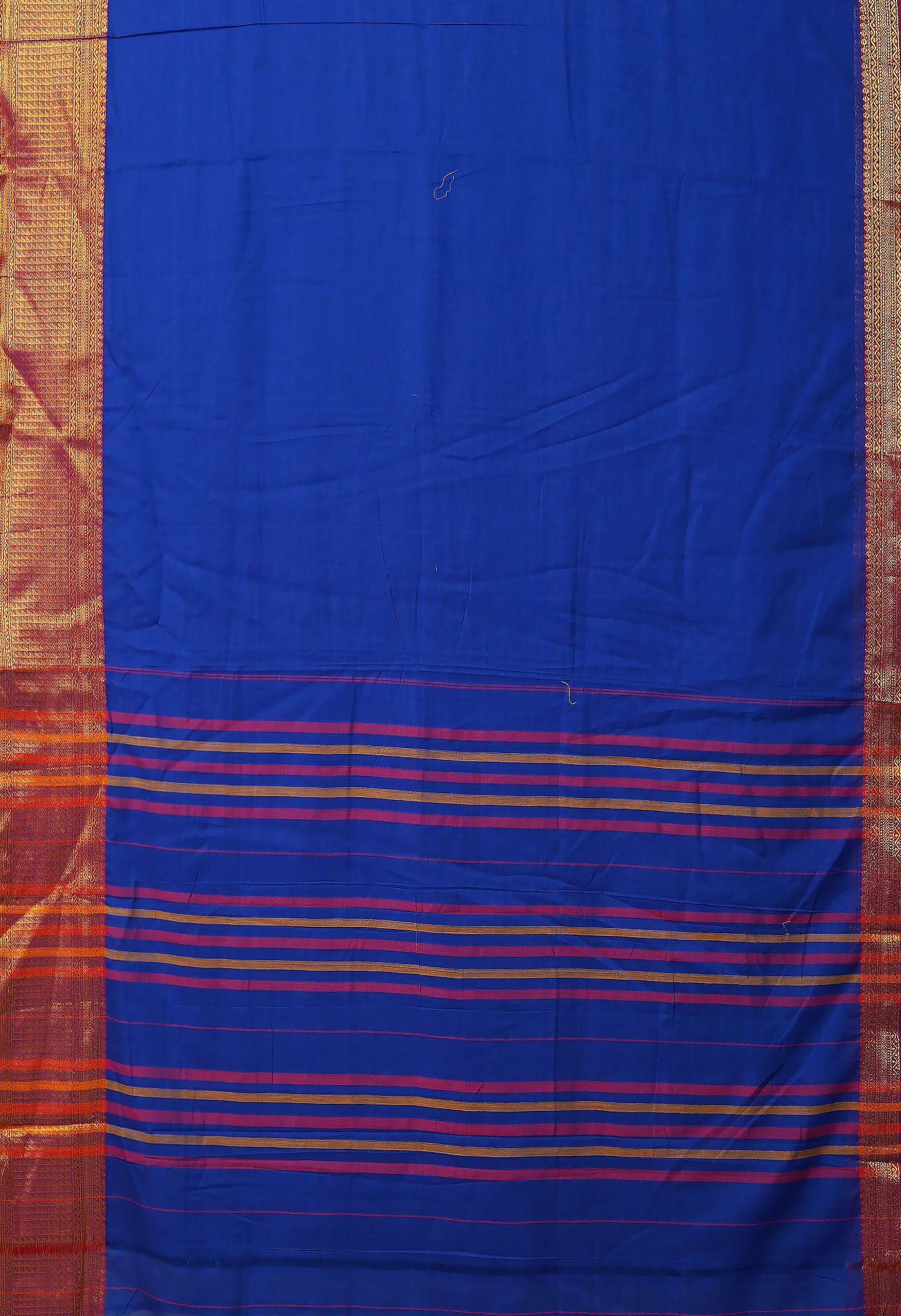 Blue Pure Handloom Narayani Cotton Saree