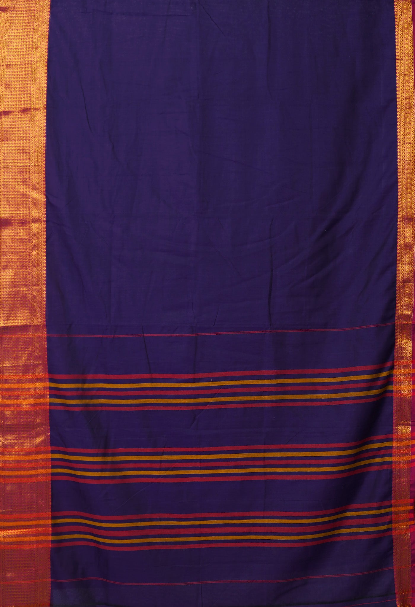 Blue Pure Handloom Narayani Cotton Saree