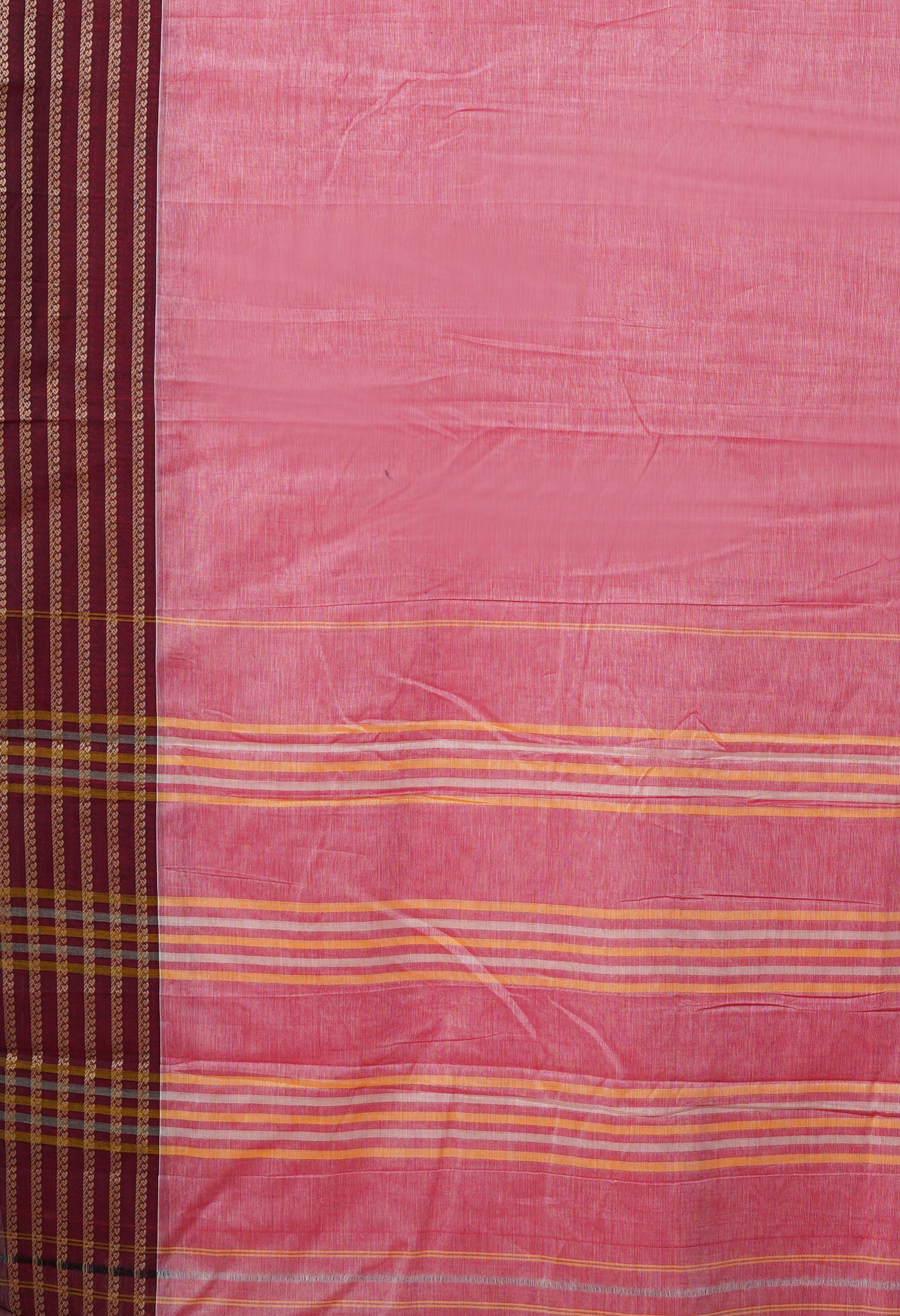 Pink Pure Handloom Narayani Cotton Saree