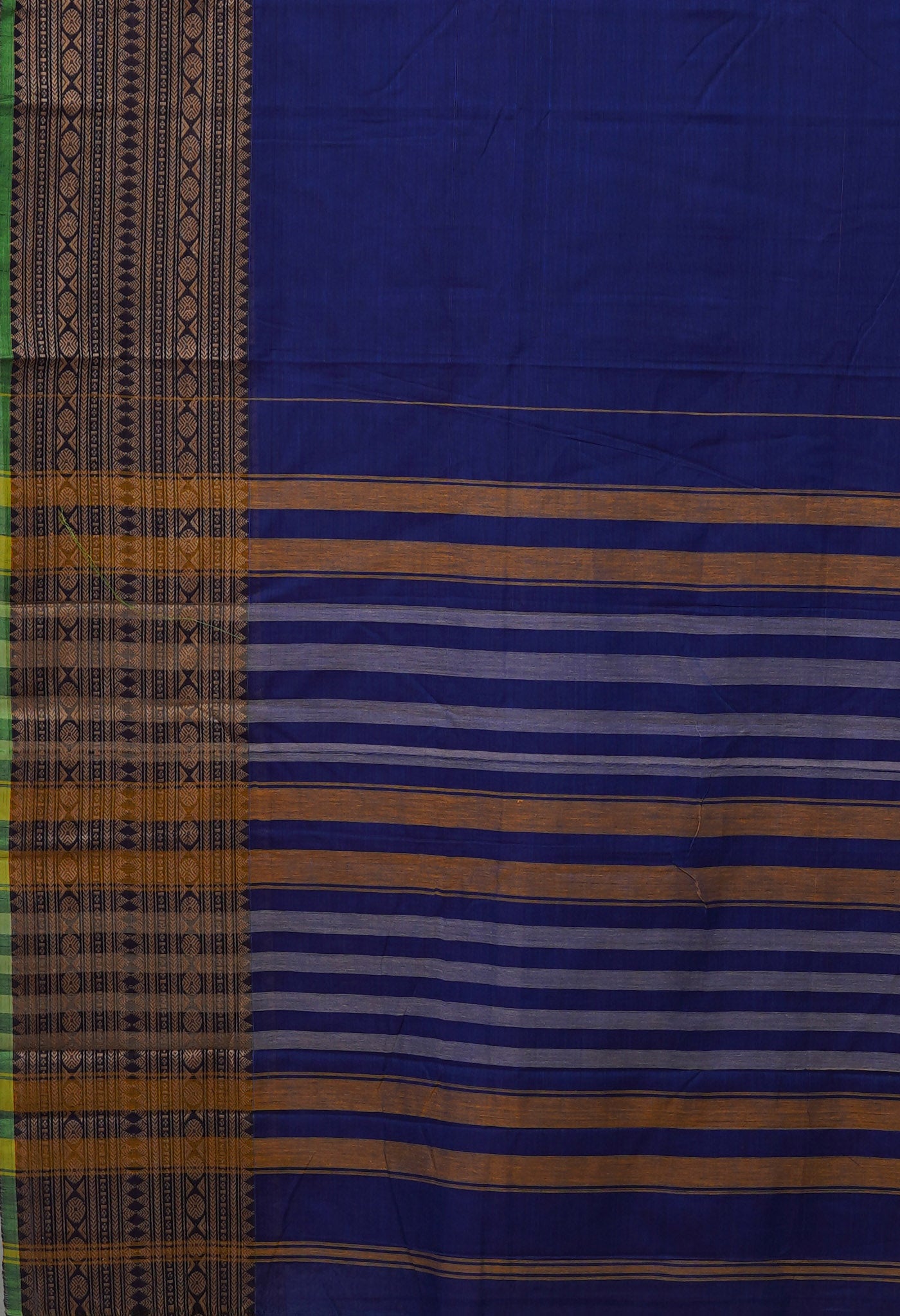 Blue Pure Handloom Narayani Cotton Saree-UNM78890