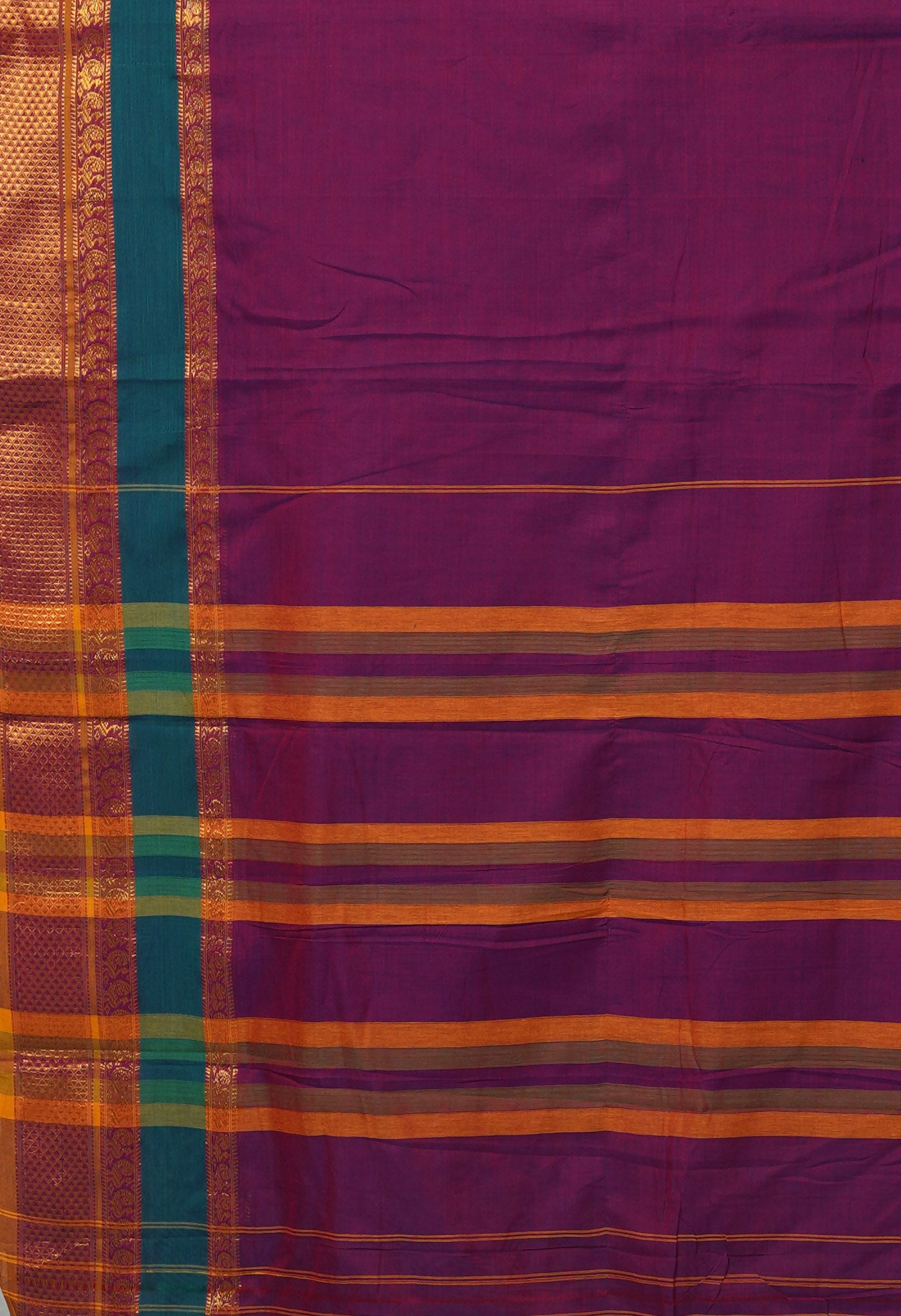 Purple Pure Handloom Narayani Cotton Saree-UNM79041