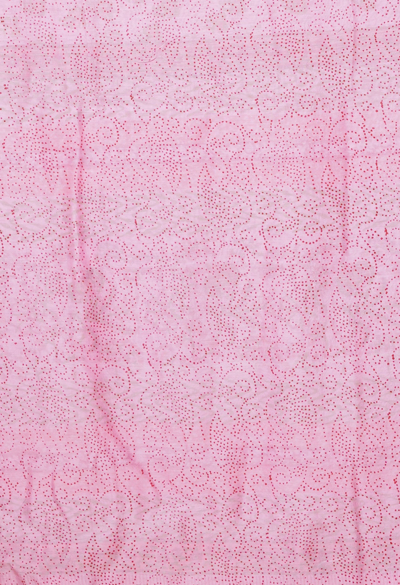 Pink Pure Hand Block Printed Chanderi Sico Saree