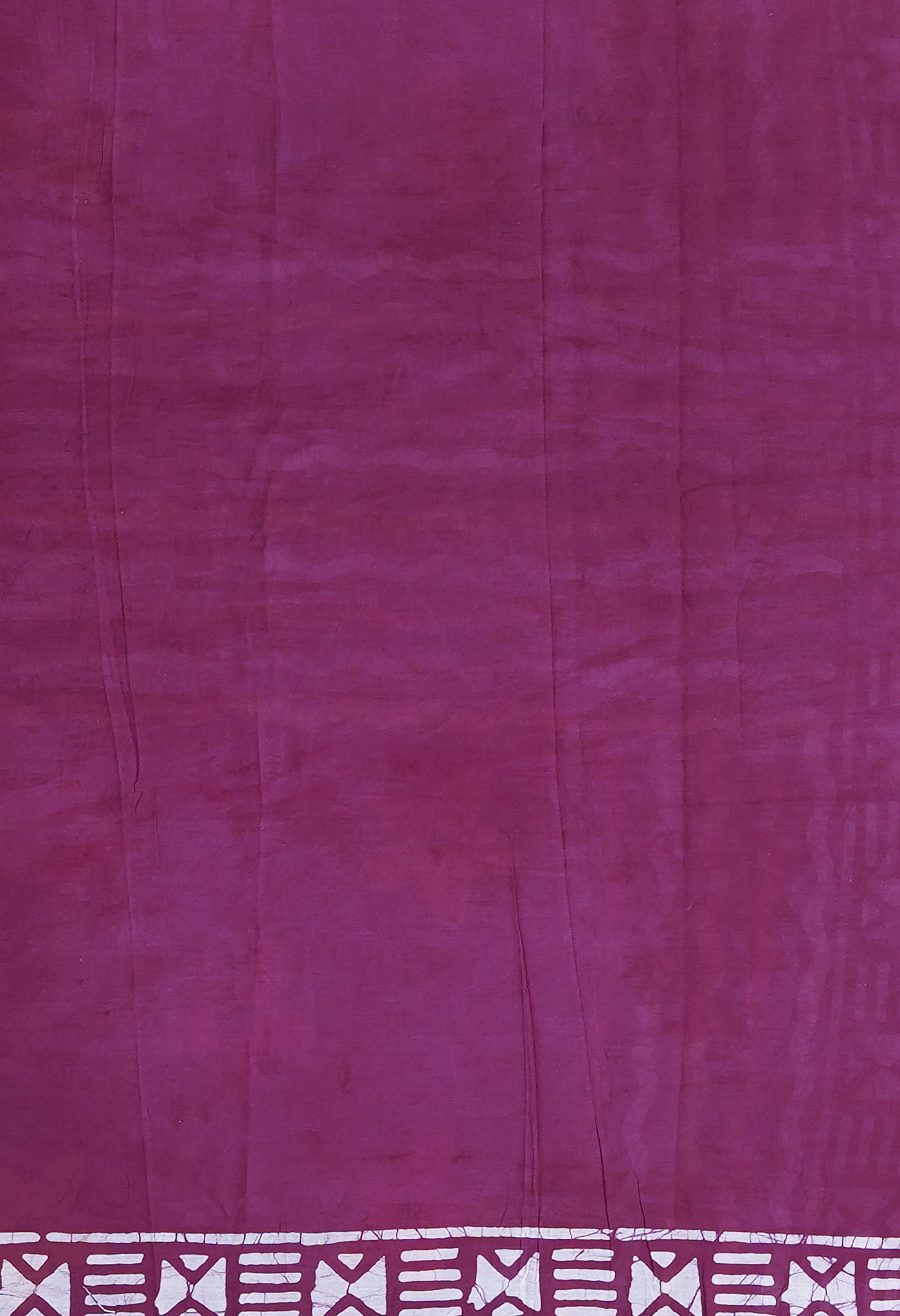 Maroon Pure  Wax Batik Printed Soft Cotton Saree-UNM80566