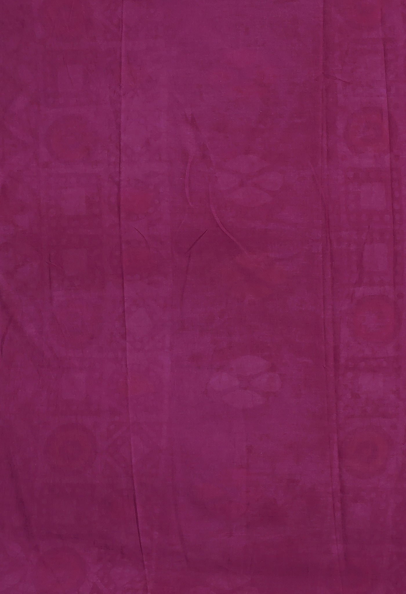 Maroon Pure  Wax Batik Printed Soft Cotton Saree-UNM80584