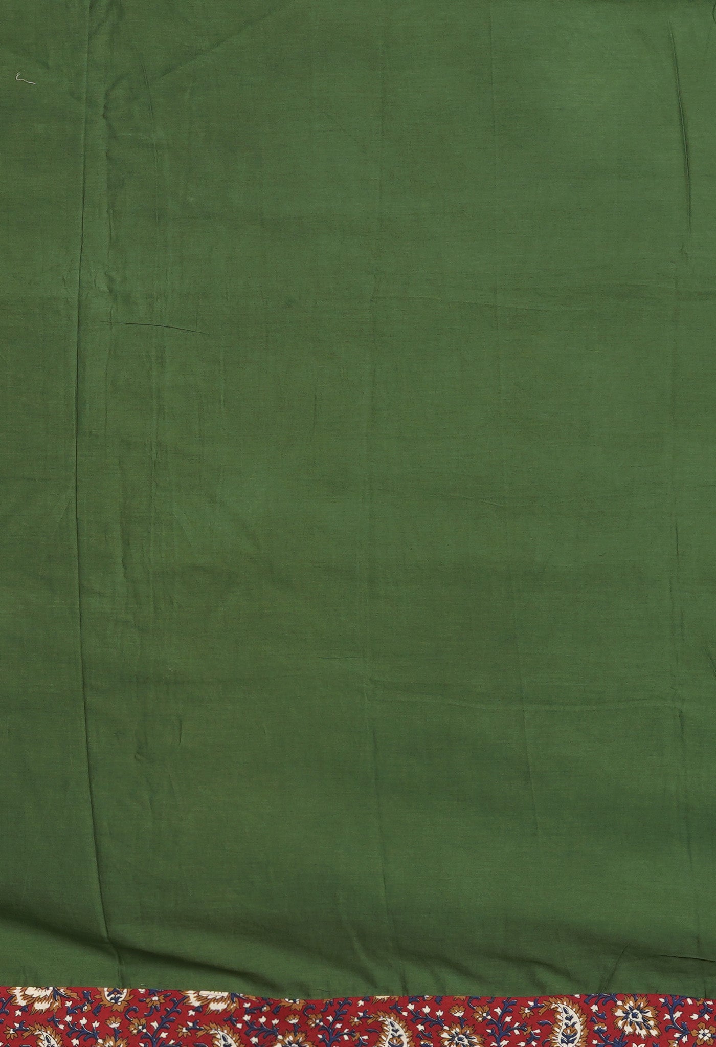 Green Pure Applique Work Mulmul Cotton Saree-UNM80752