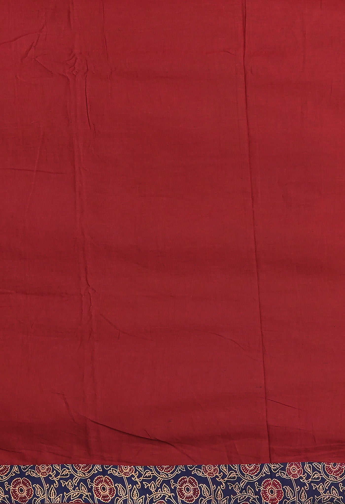 Maroon Pure Applique Work Mulmul Cotton Saree-UNM80758