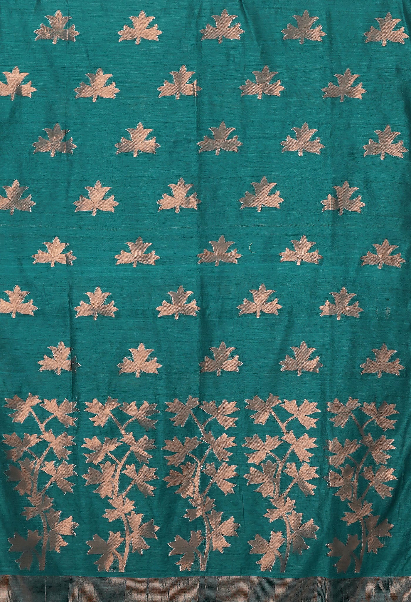 Green Pure Handloom Bengal Sico Saree-UNM81594