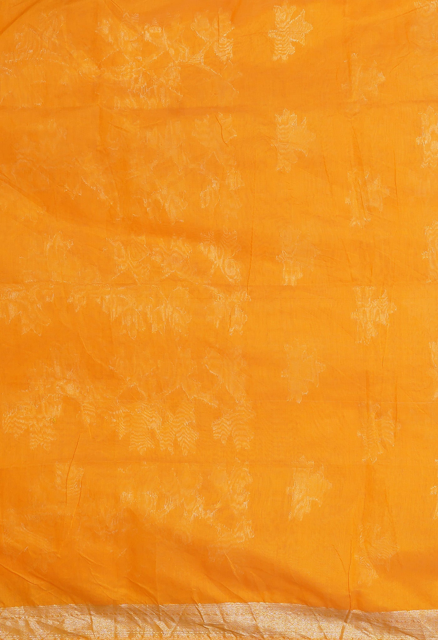 Yellow Pure Handloom Bengal Sico Saree-UNM81595