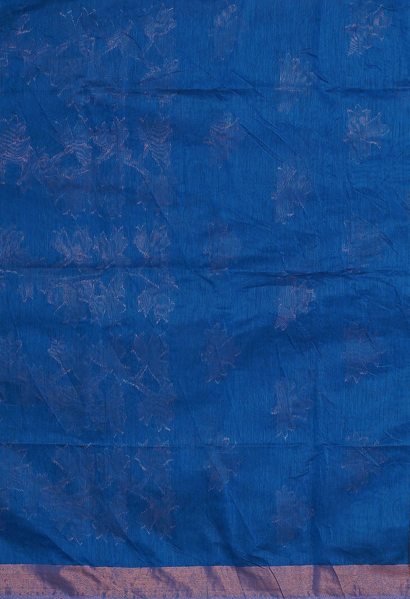 Blue Pure Handloom Bengal Sico Saree-UNM81596