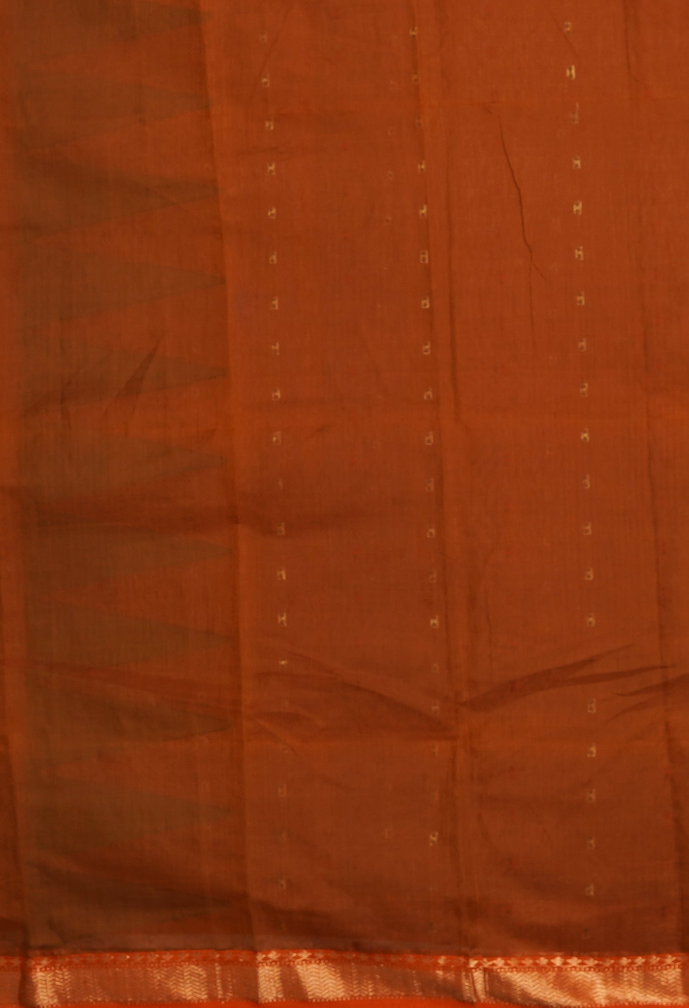 Brown Pure Handloom Maheshwari Sico Saree-UNM81605