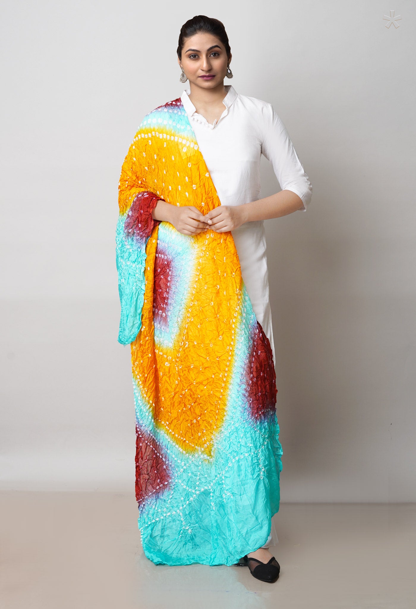 Multi Bandhani Soft Silk Dupatta –UDS4484