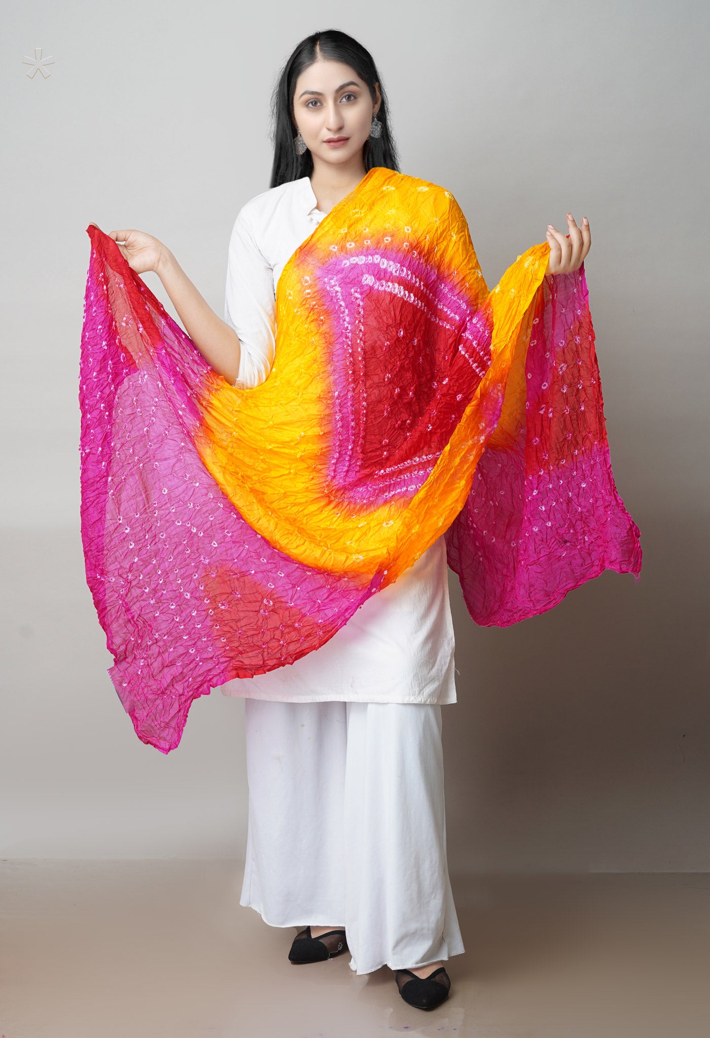 Multi Bandhani Soft Silk Dupatta –UDS4513