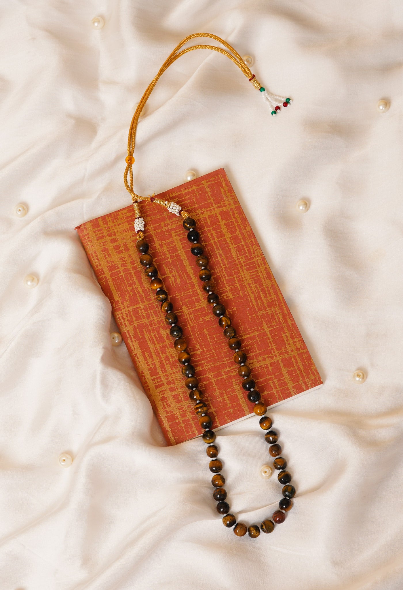 Brown Amravati Round Ocean Beads Necklace-UJ470