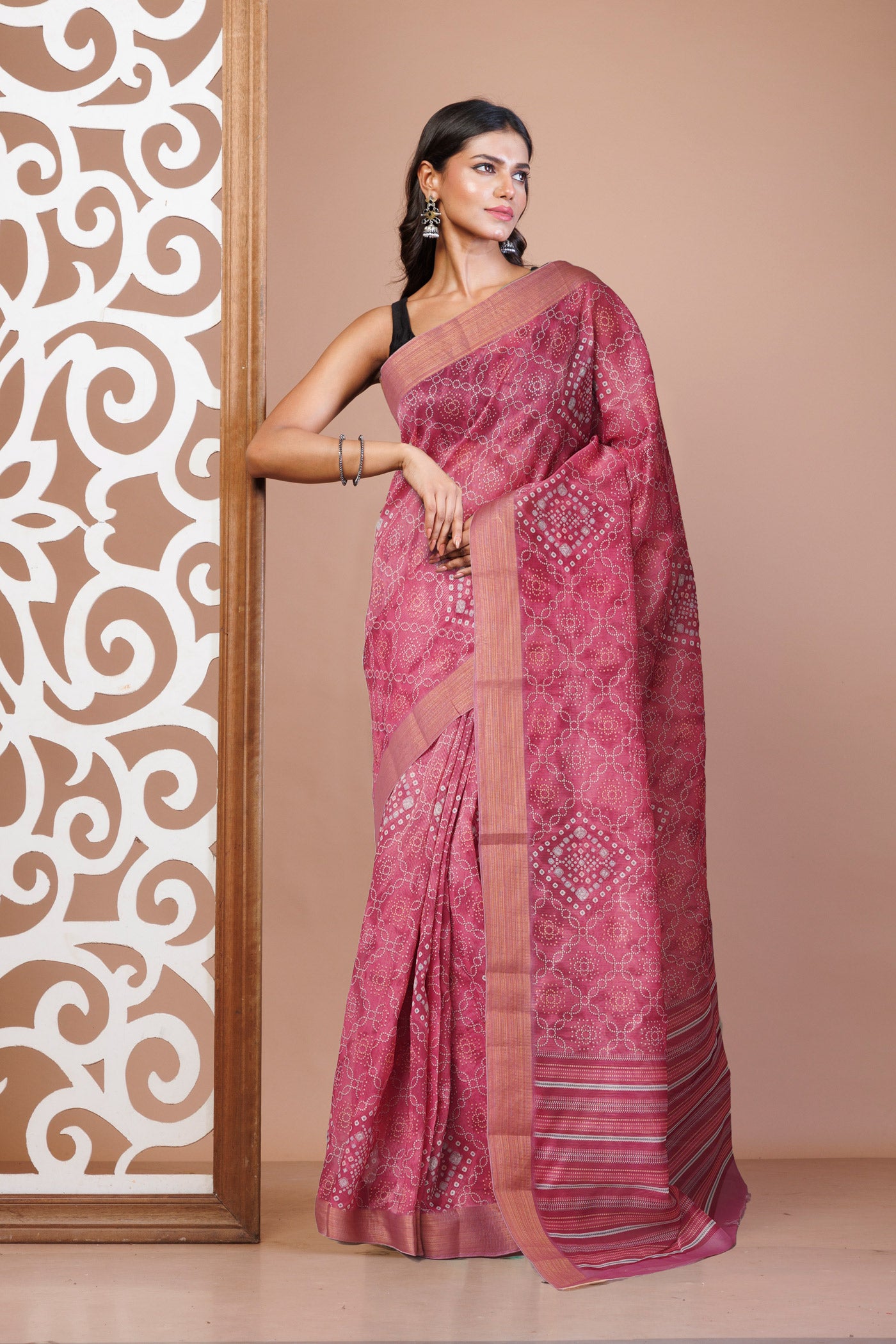 Multi Dupion Digital Printed Sico Saree-UNM63285