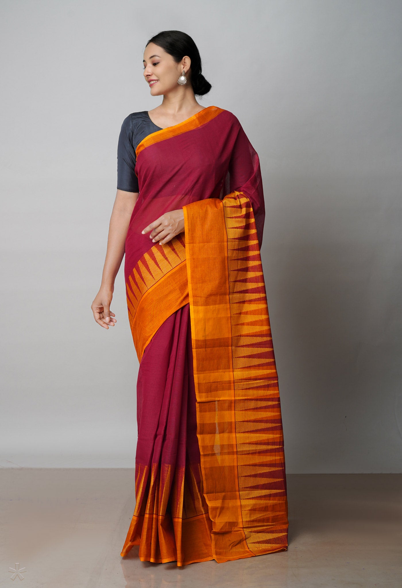 batik print Handblock printed cotton sarees with pompom lace | cotton sarees  online | Cotton sarees online, Lace saree, Block print saree