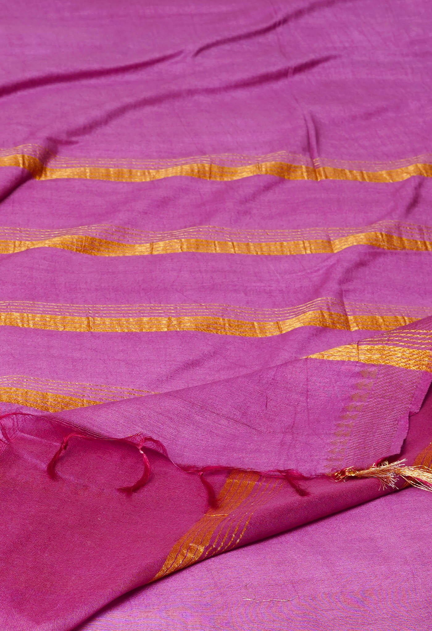 Purple  Chanderi Sico Saree-UNM72873