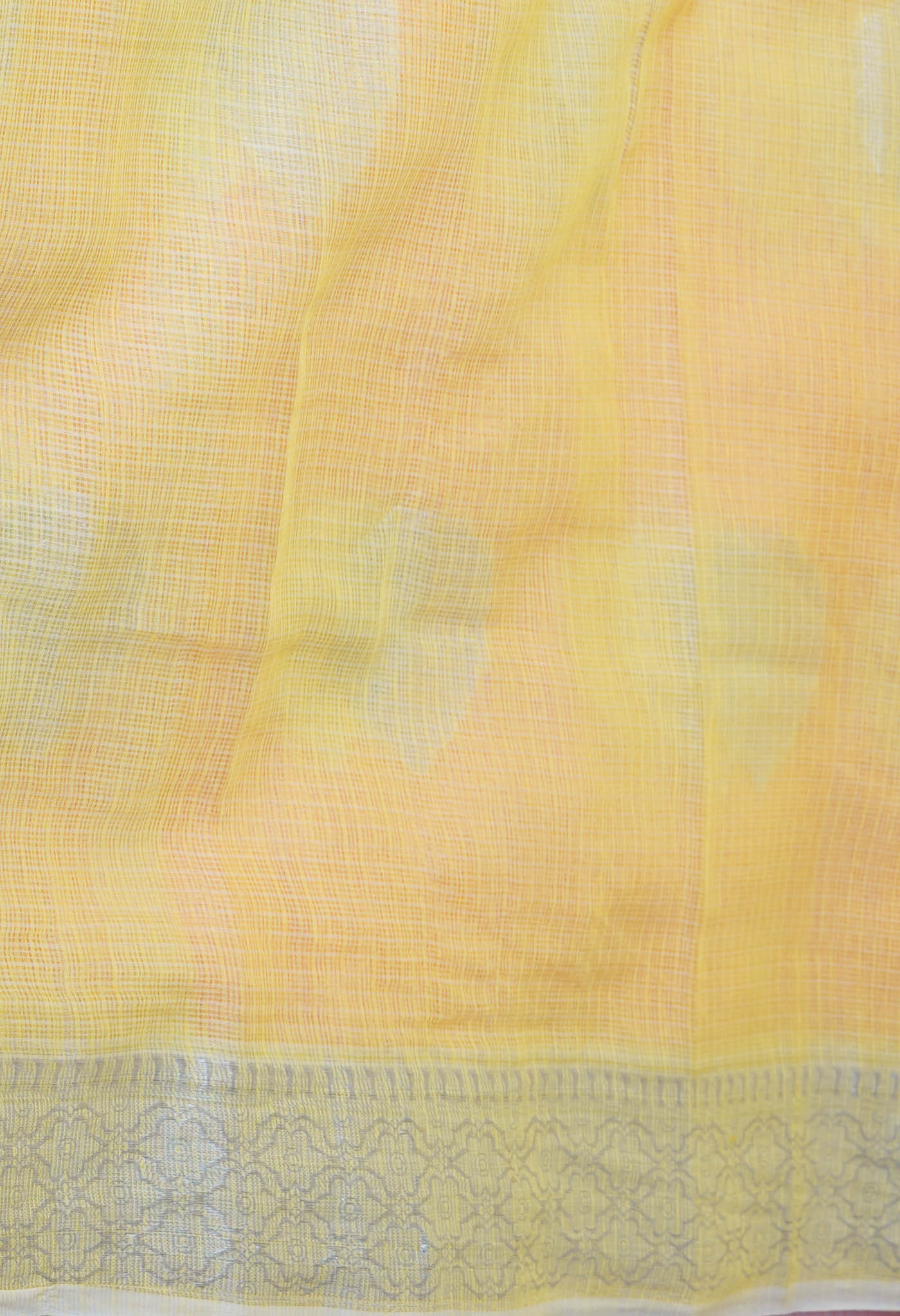 Yellow Pure  Banarasi Kota Cotton Saree-UNM73065