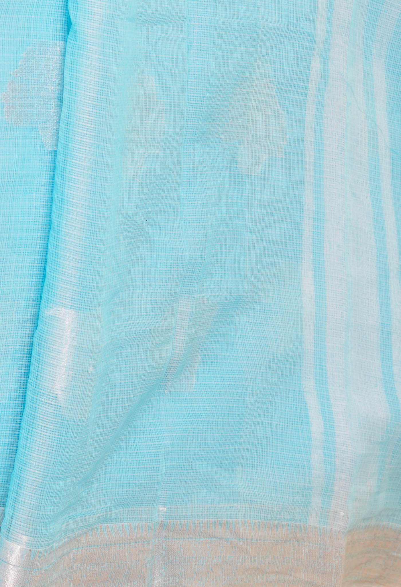 Blue Pure  Banarasi Kota Cotton Saree-UNM73072