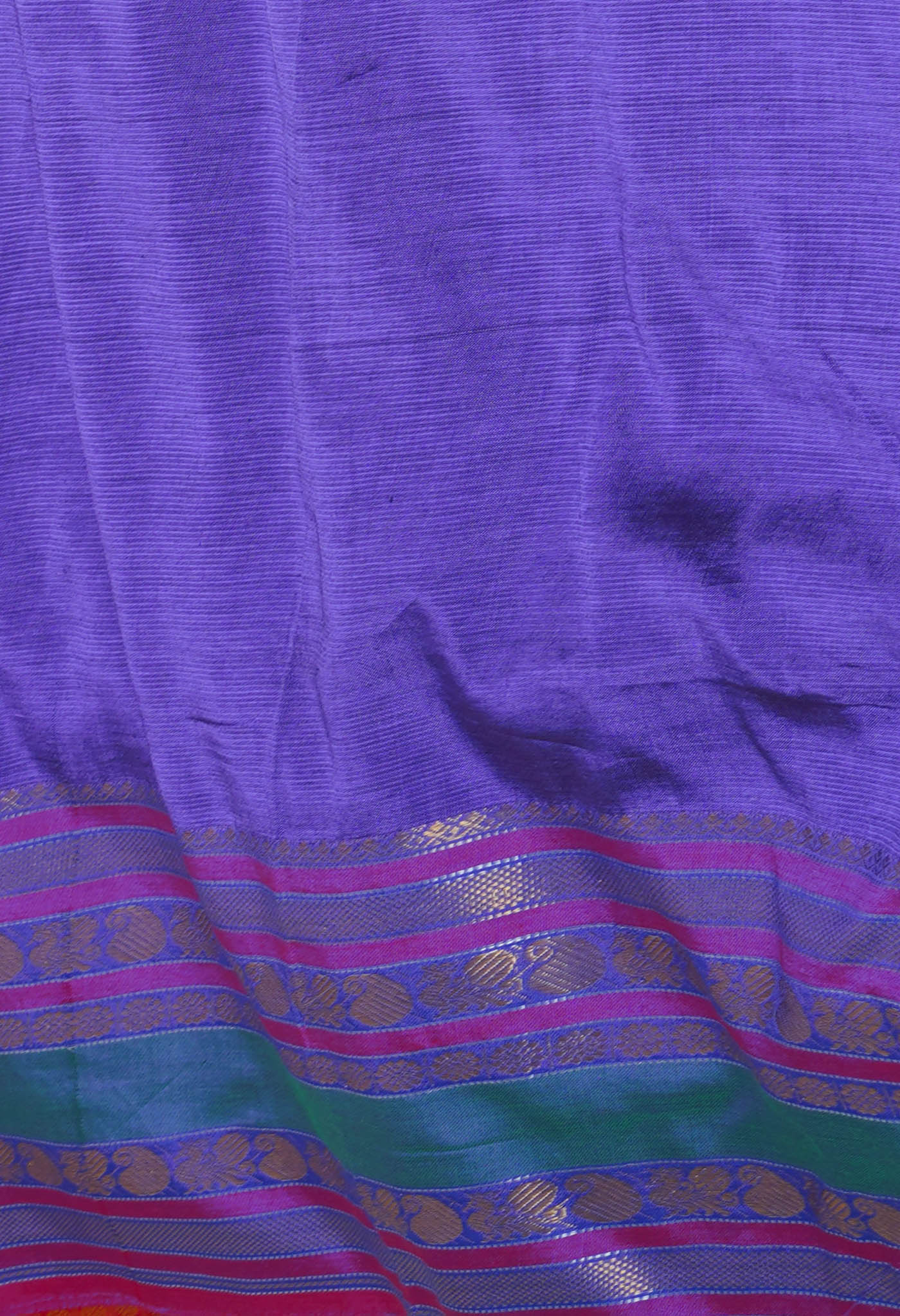 Violet Pure Handloom Narayanpet Silk Saree-UNM74318