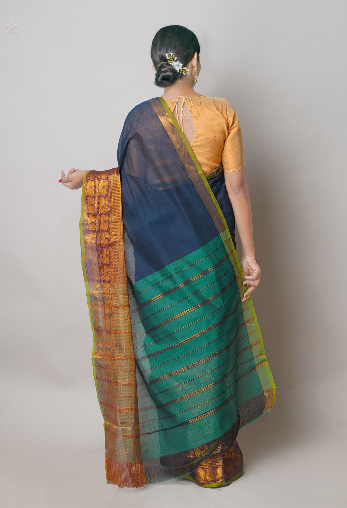 Red buy chanderi cotton sarees online | Kiran's Boutique