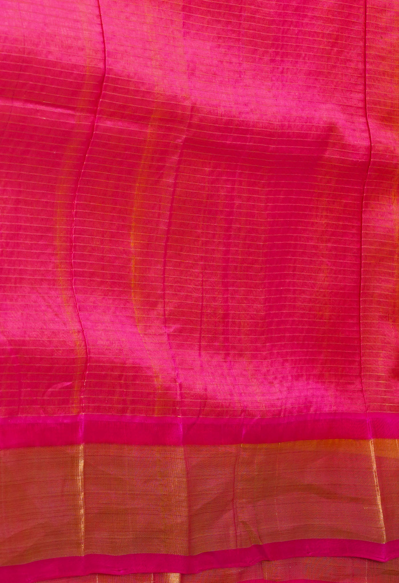 Yellow-Pink Pure Handloom Kanjivaram Silk Saree