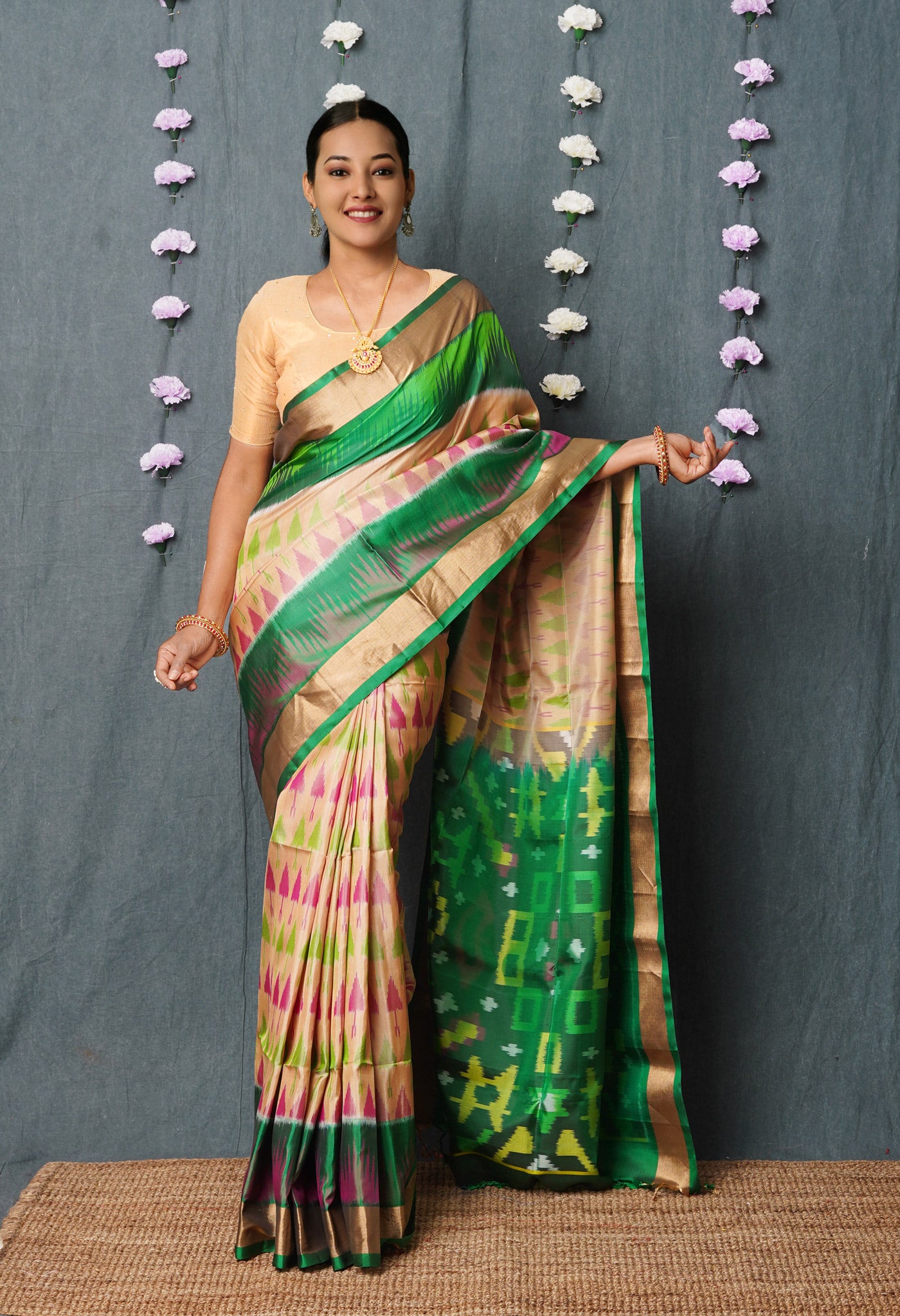 Pochampally Ikkat Silk Sarees | Handwoven Pochampally Pure Pattu Sarees -  Ikkat Silk at Rs 7200.00 | Pochampalle| ID: 2849267856230
