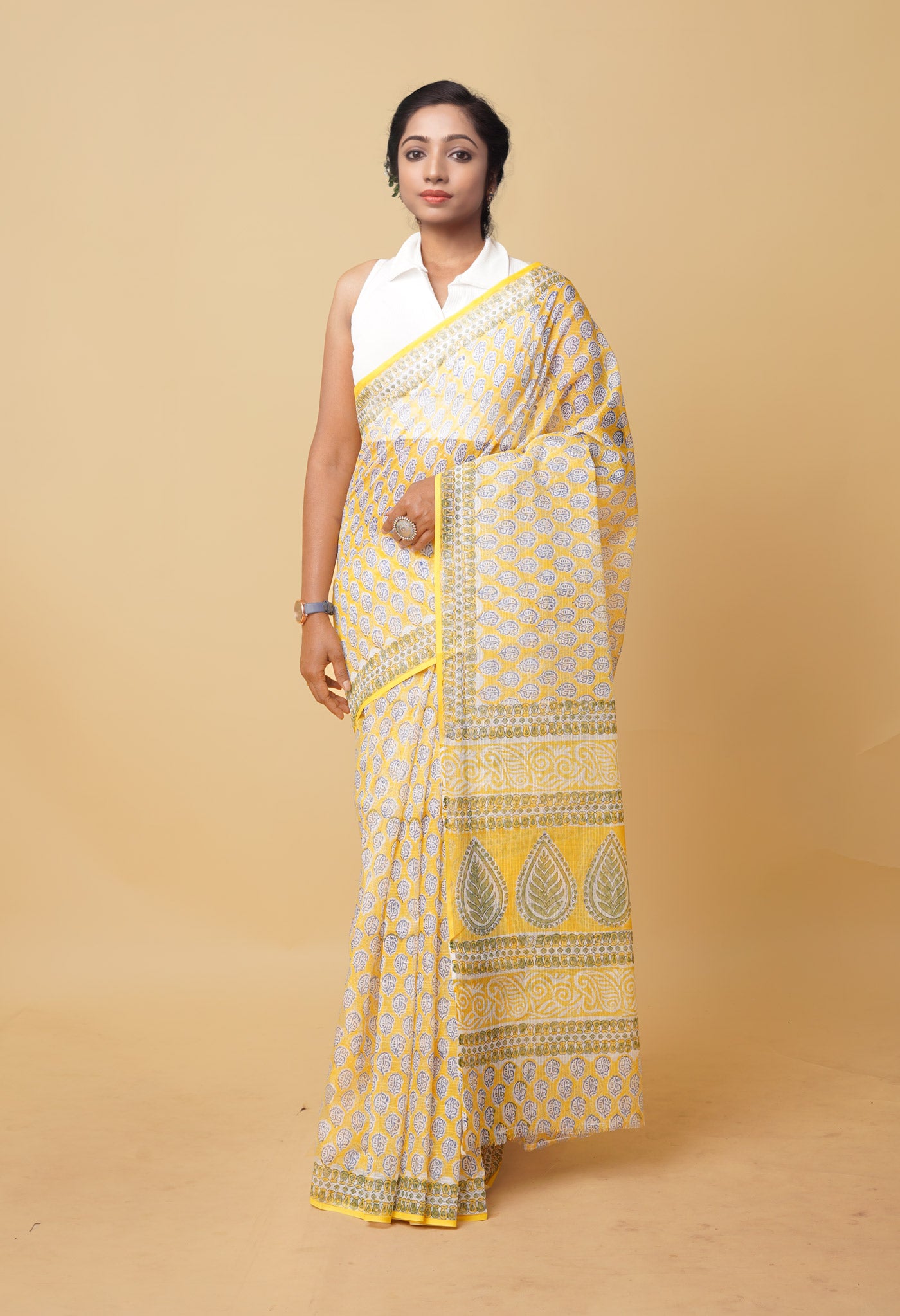 buy traditional handloom designer Kota cotton sarees online, Unnati Silks