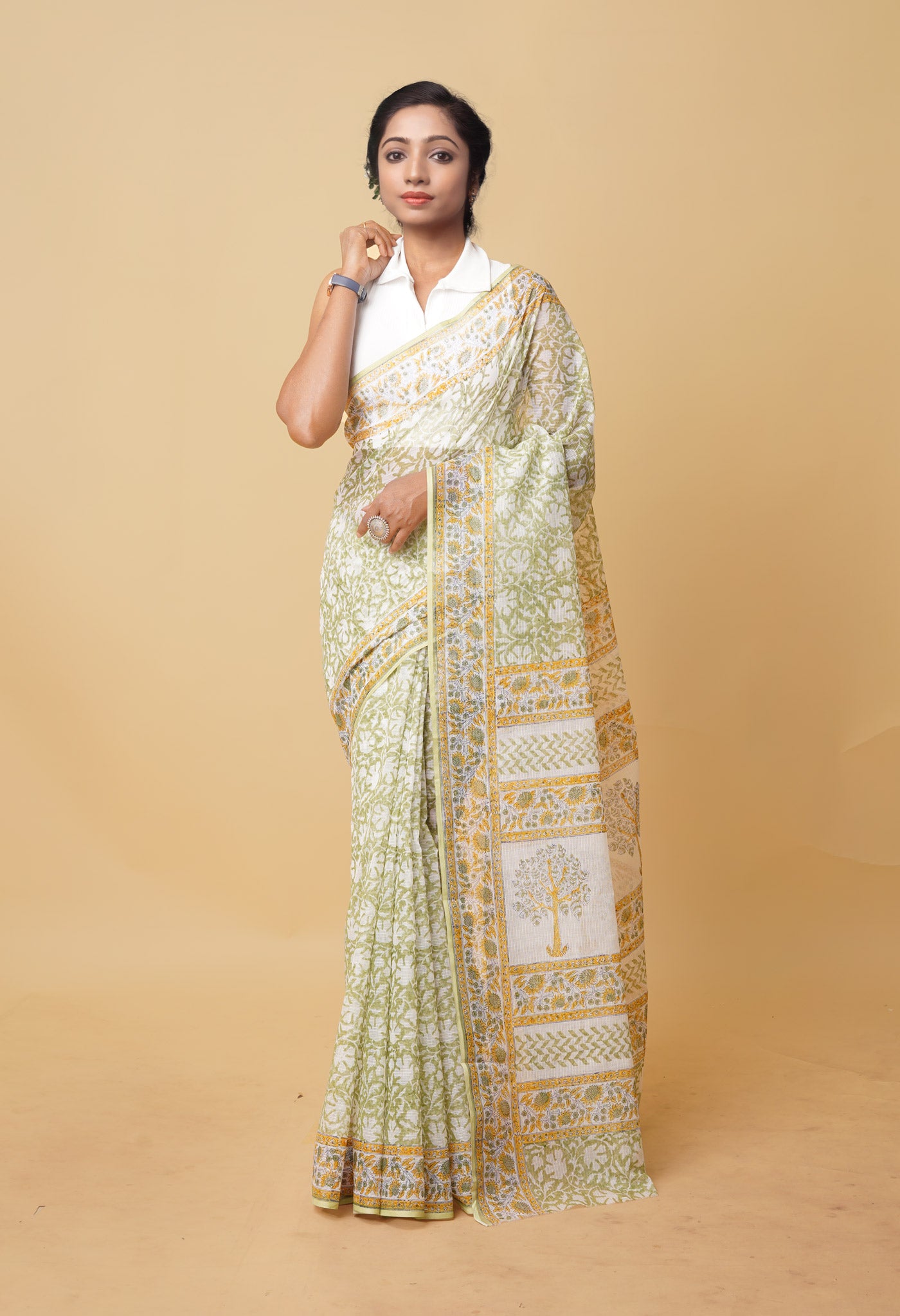 Buy Cotton Silk Saree By Pinkloom Brand at Rs.2961/Piece in kolkata offer  by PinkLoom