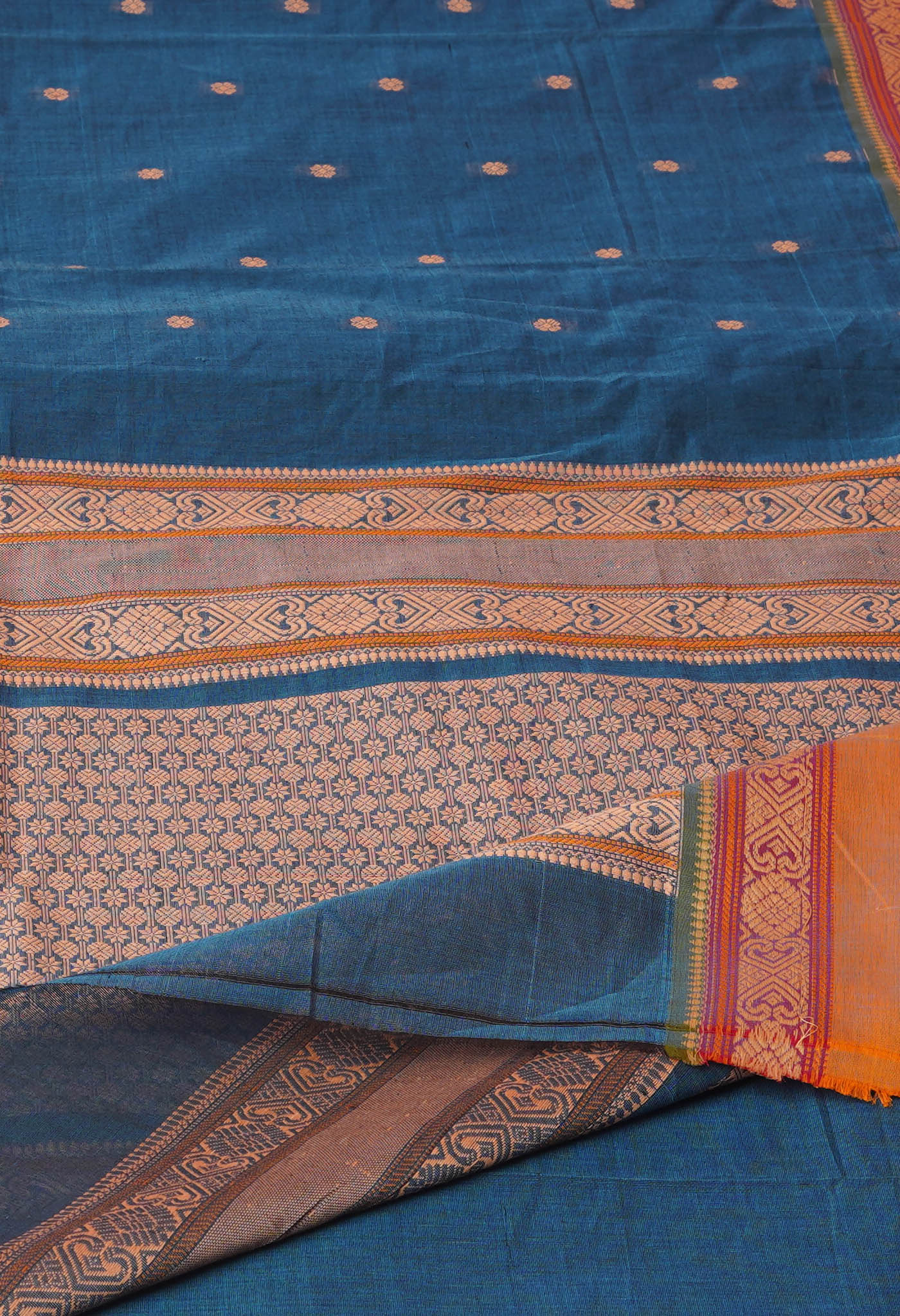 Blue PureHandloom Pavani Chettinad Cotton Saree