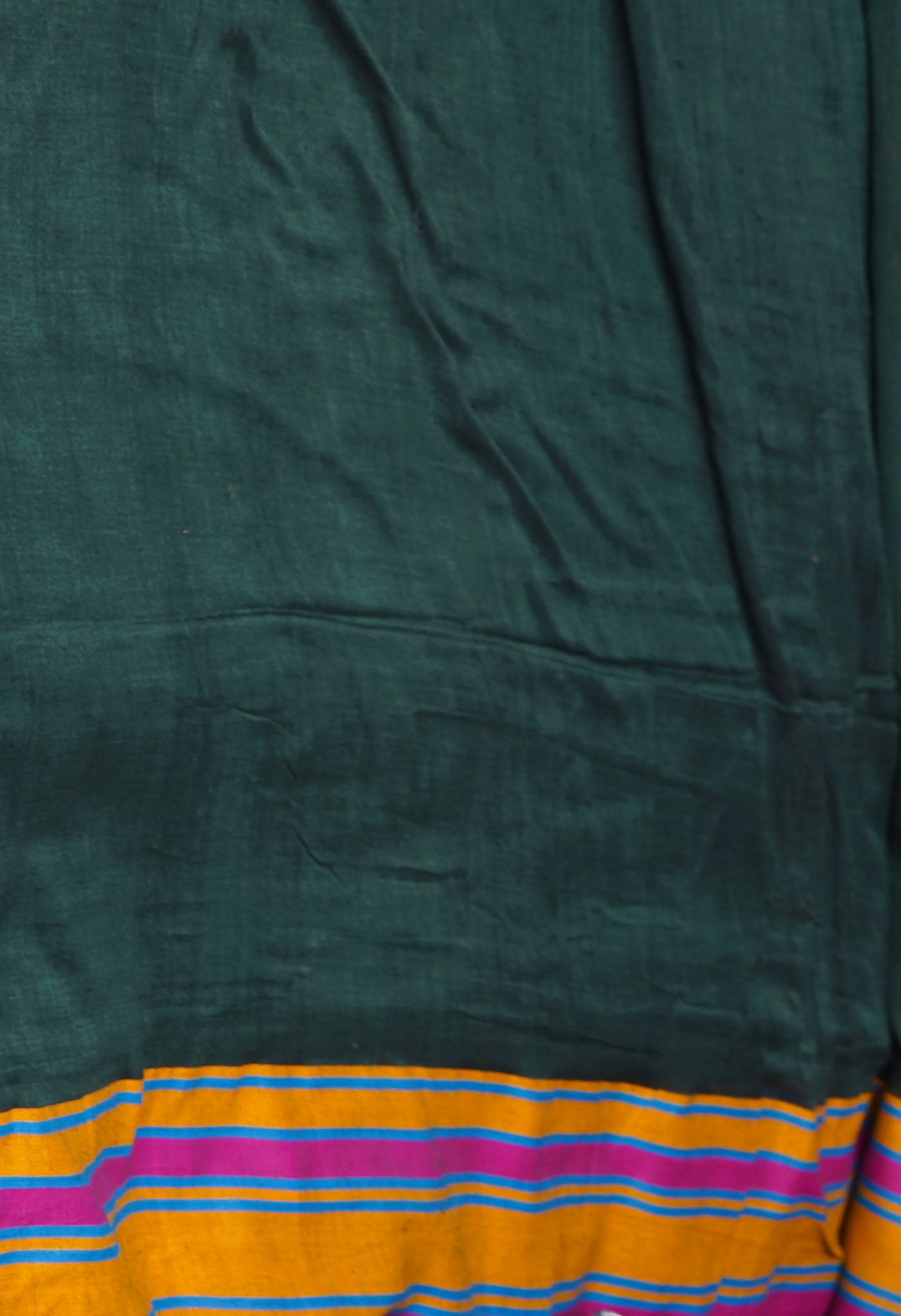 Green Pure Handloom Nagaland Cotton Saree