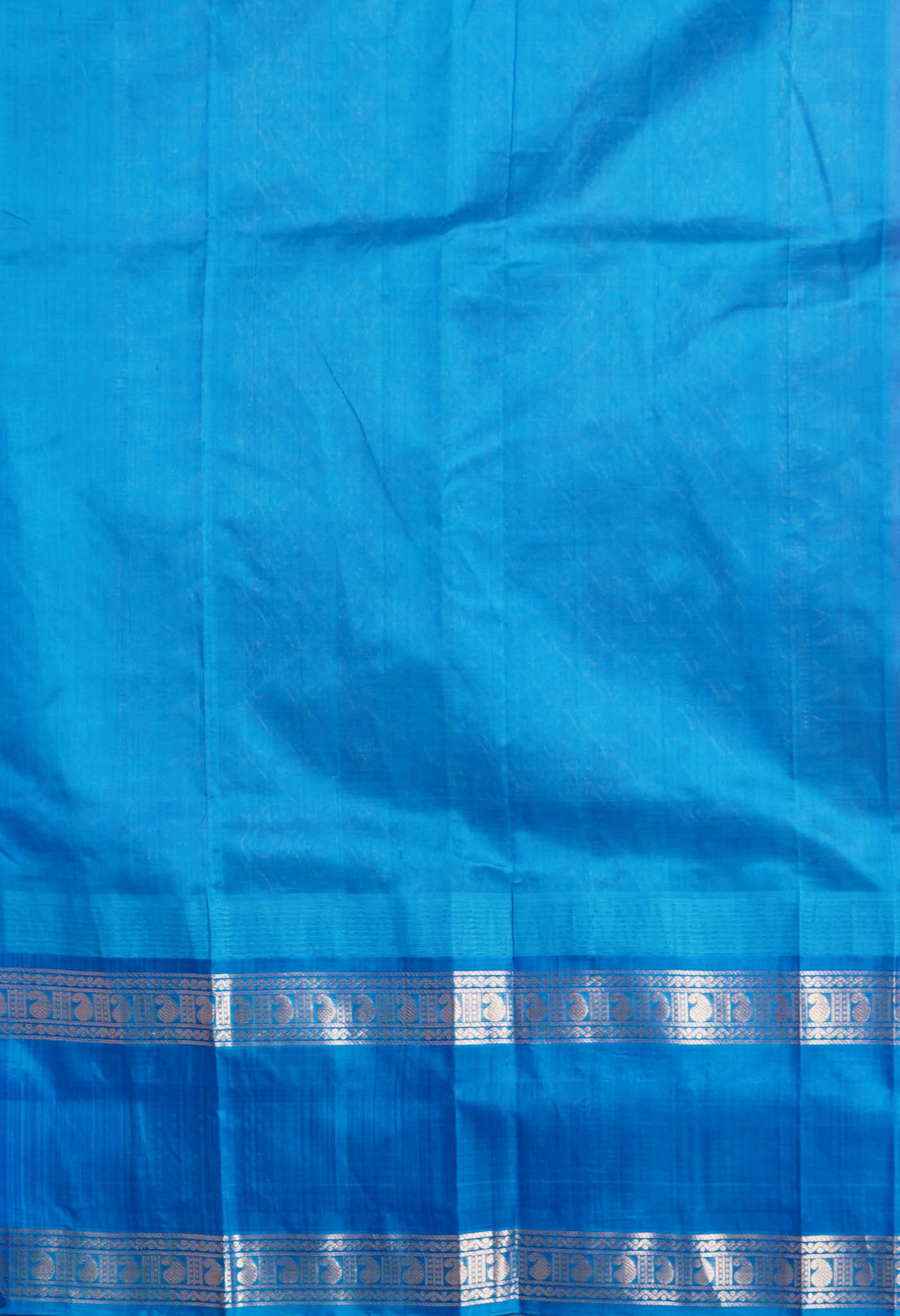 Pink-Blue Pure Handloom Assam Silk Saree