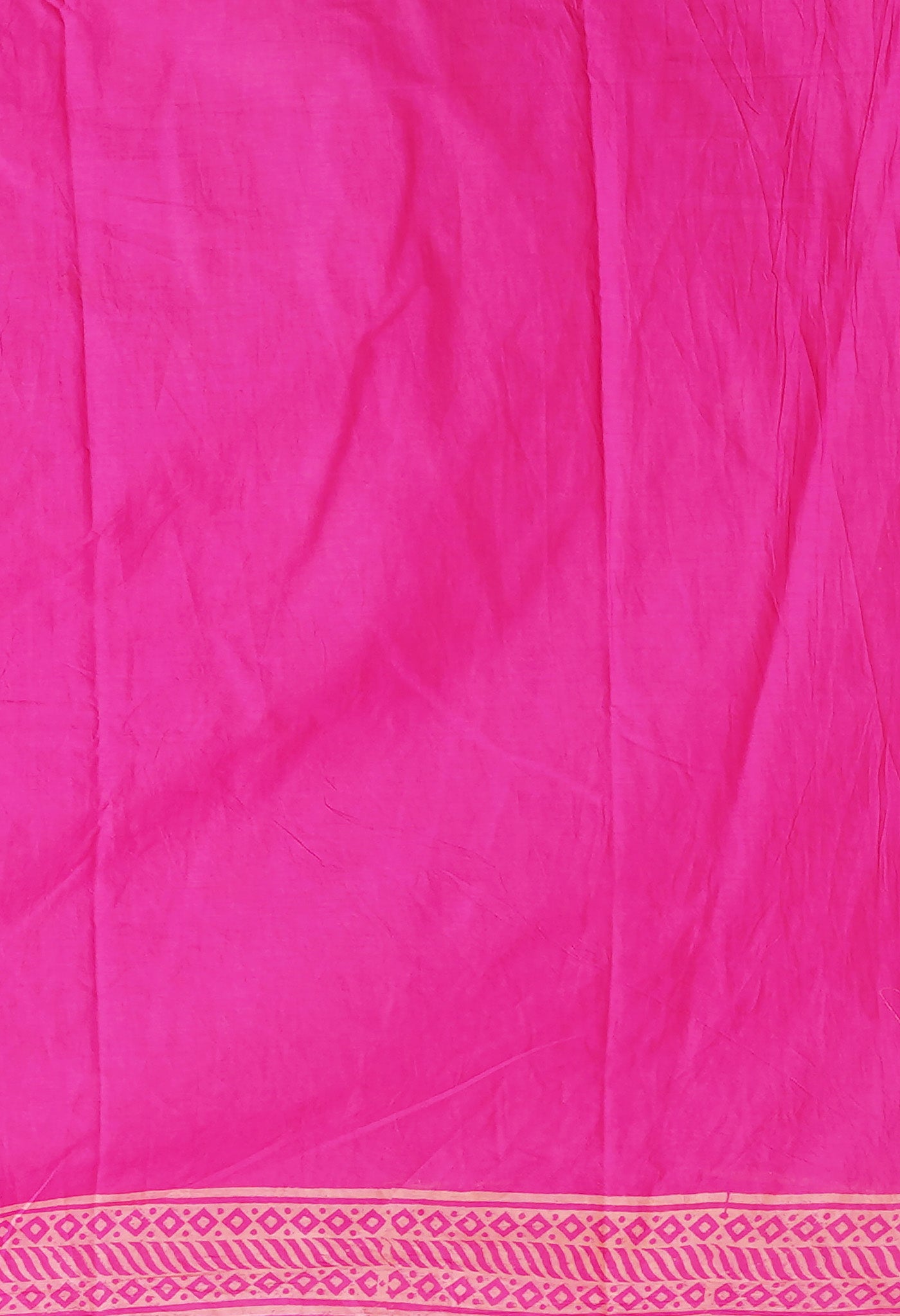 Pink Pure Hand Block Printed Soft Cotton Saree-UNM78188