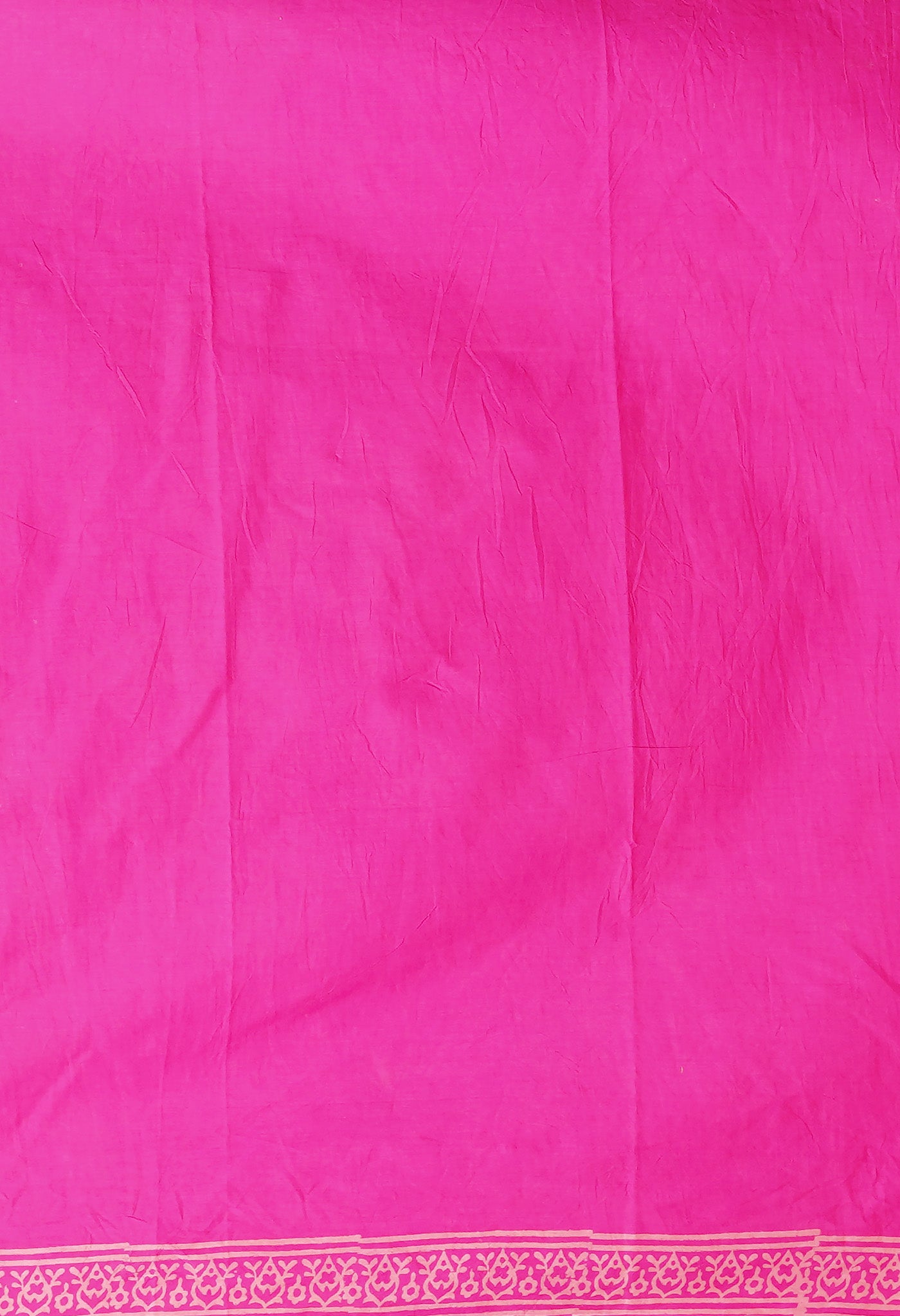 Pink Pure Hand Block Printed Soft Cotton Saree-UNM78213