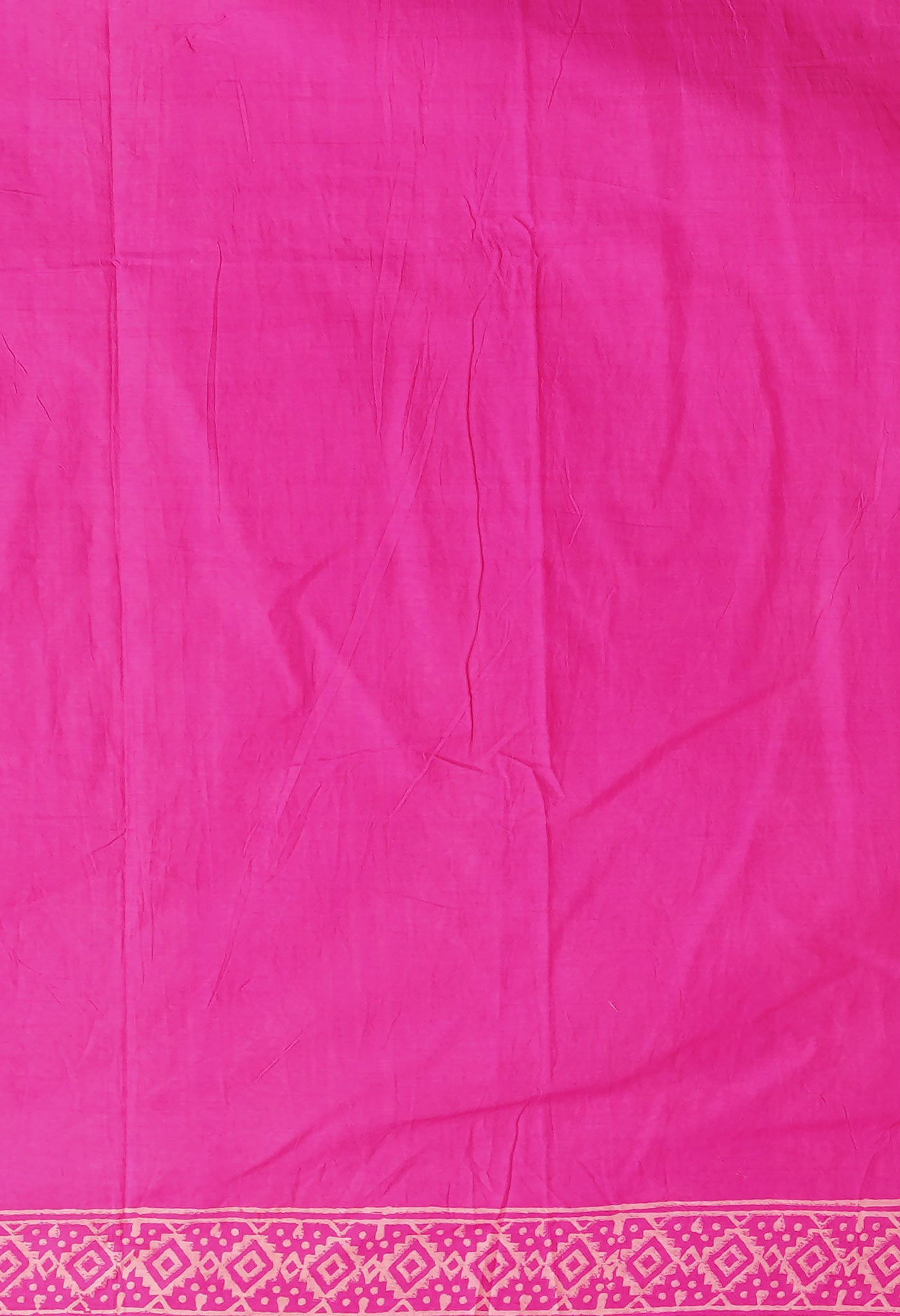 Pink Pure Hand Block Printed Soft Cotton Saree-UNM78223