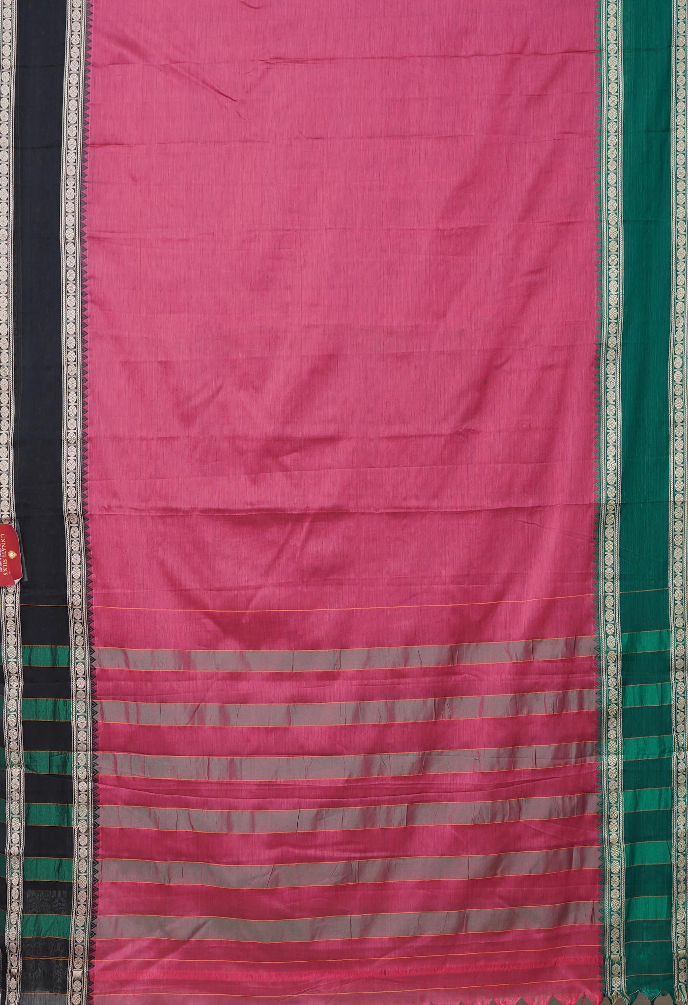 Pink Pure Handloom Narayani Cotton Saree-UNM78245