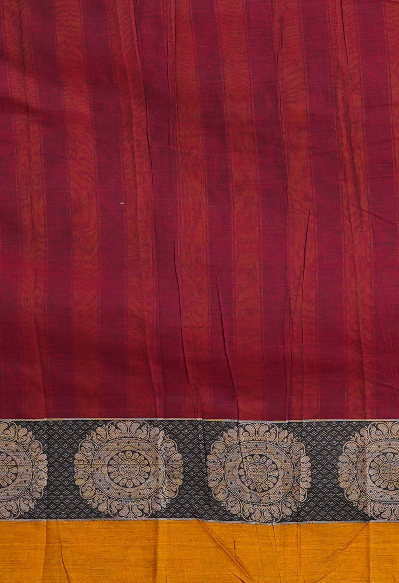 Maroon Pure Handloom Narayani Cotton Saree-UNM78276