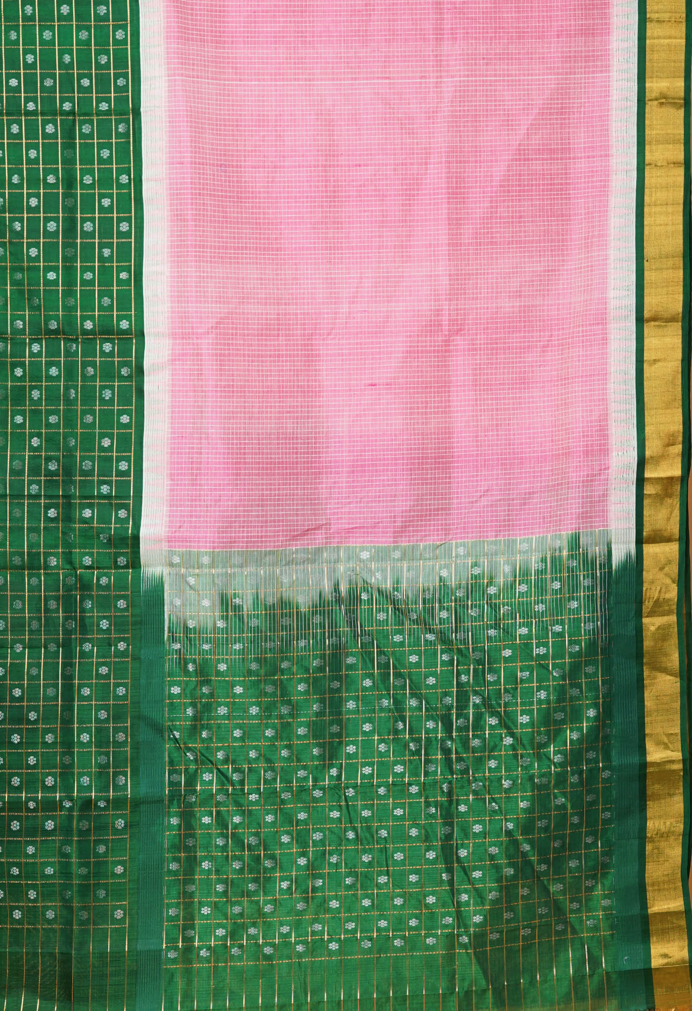 Pink Pure Handloom Assam Silk Saree-UNM78288